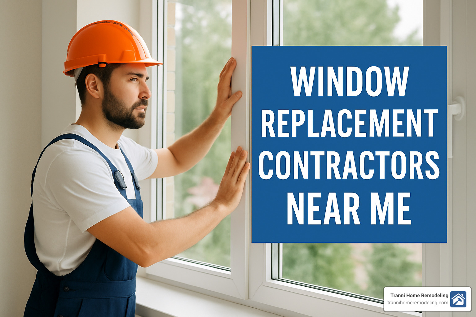 Homeowner reviewing multiple contractor quotes and credentials - window replacement contractors near me