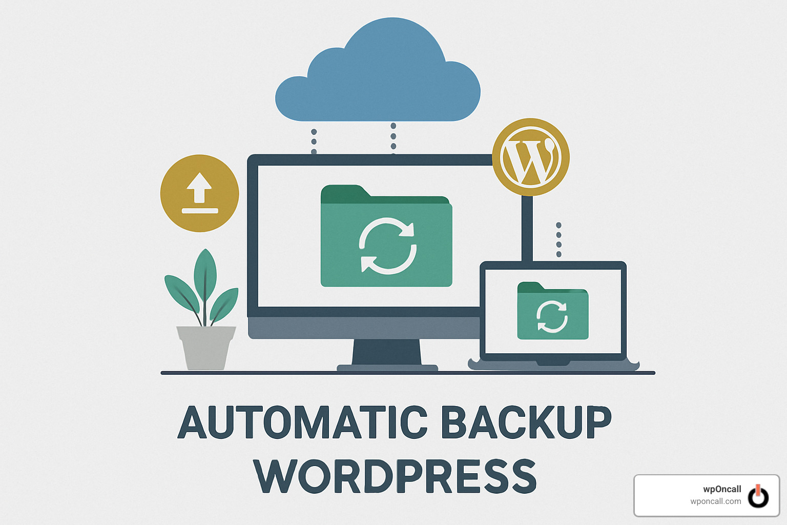 Restored WordPress website dashboard image
