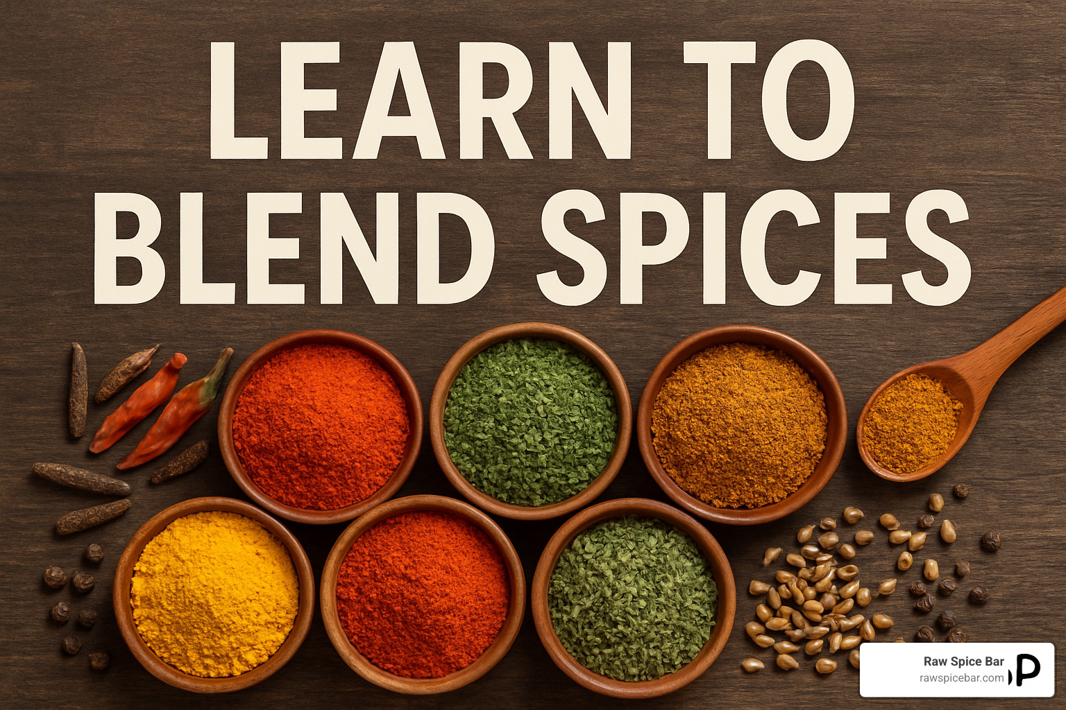 labeled spice blend jars with handwritten tags - learn to blend spices
