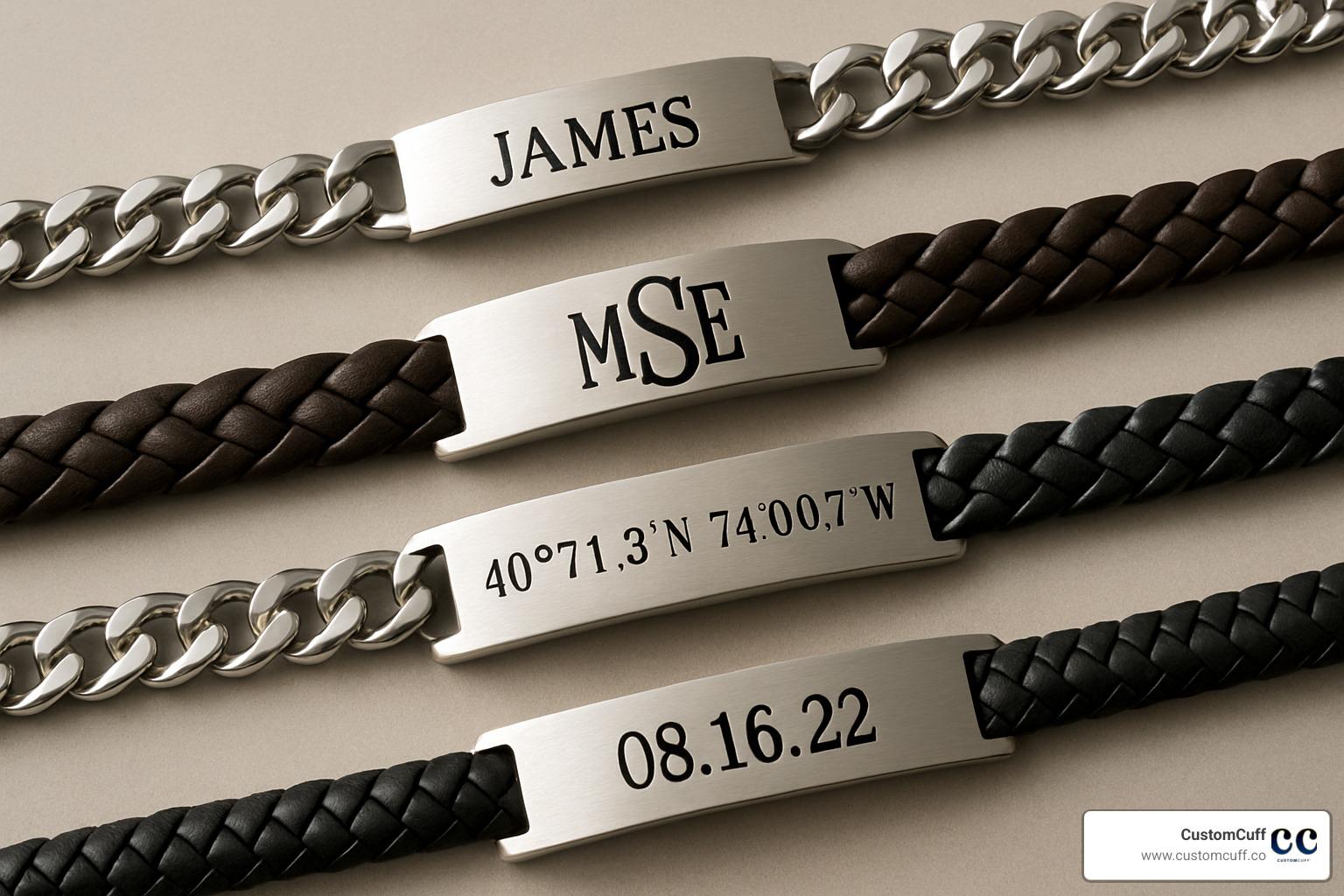 personalized engraving options for mens id bracelets - mens id bracelet personally engraved