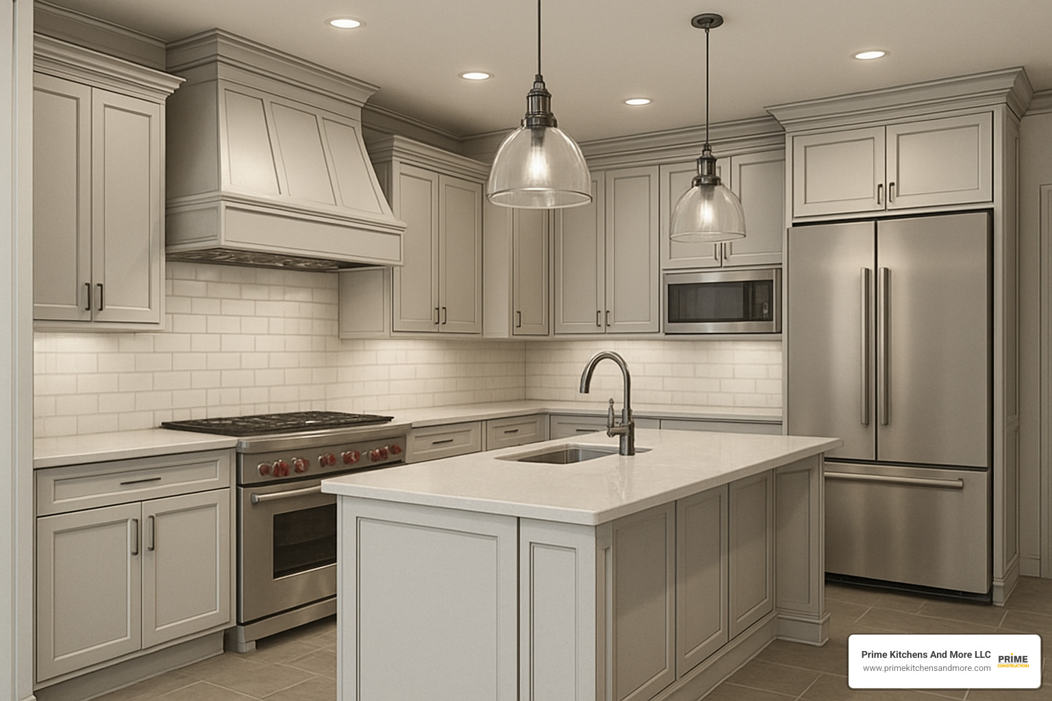 kitchen CAD rendering - custom kitchen designers near me