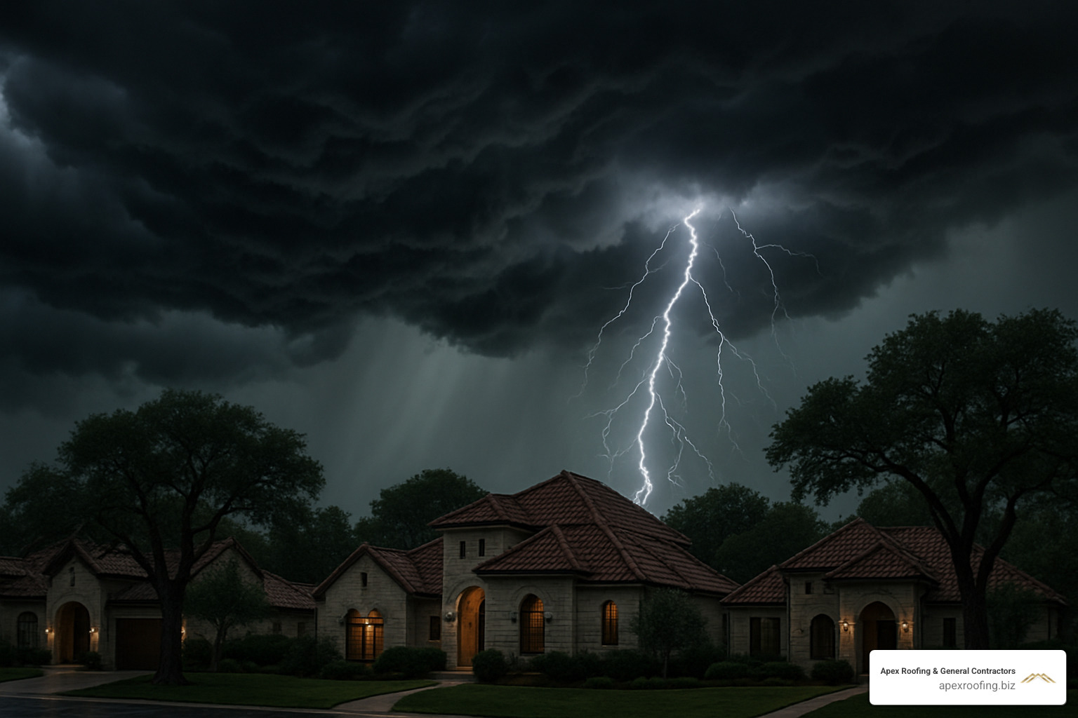 severe texas storm over shavano park homes - roofing company shavano park