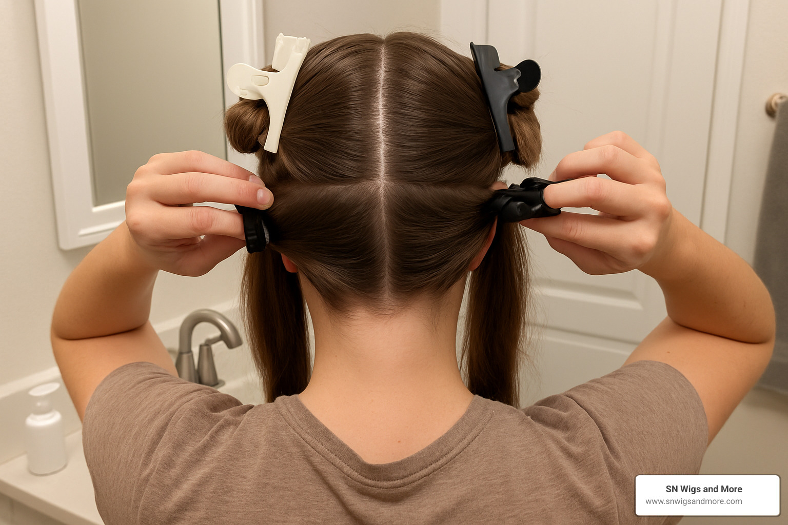 Proper hair sectioning for bleach application - blue hair bleach