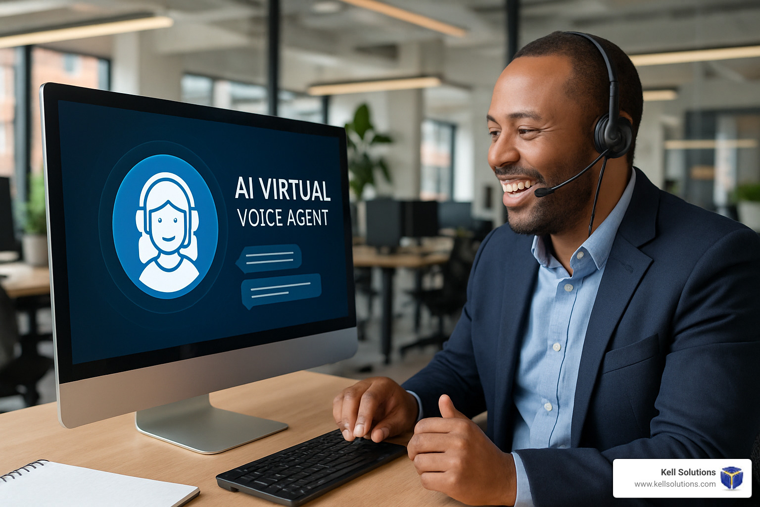 AI voice agent answering customer call - AI tools for lead generation