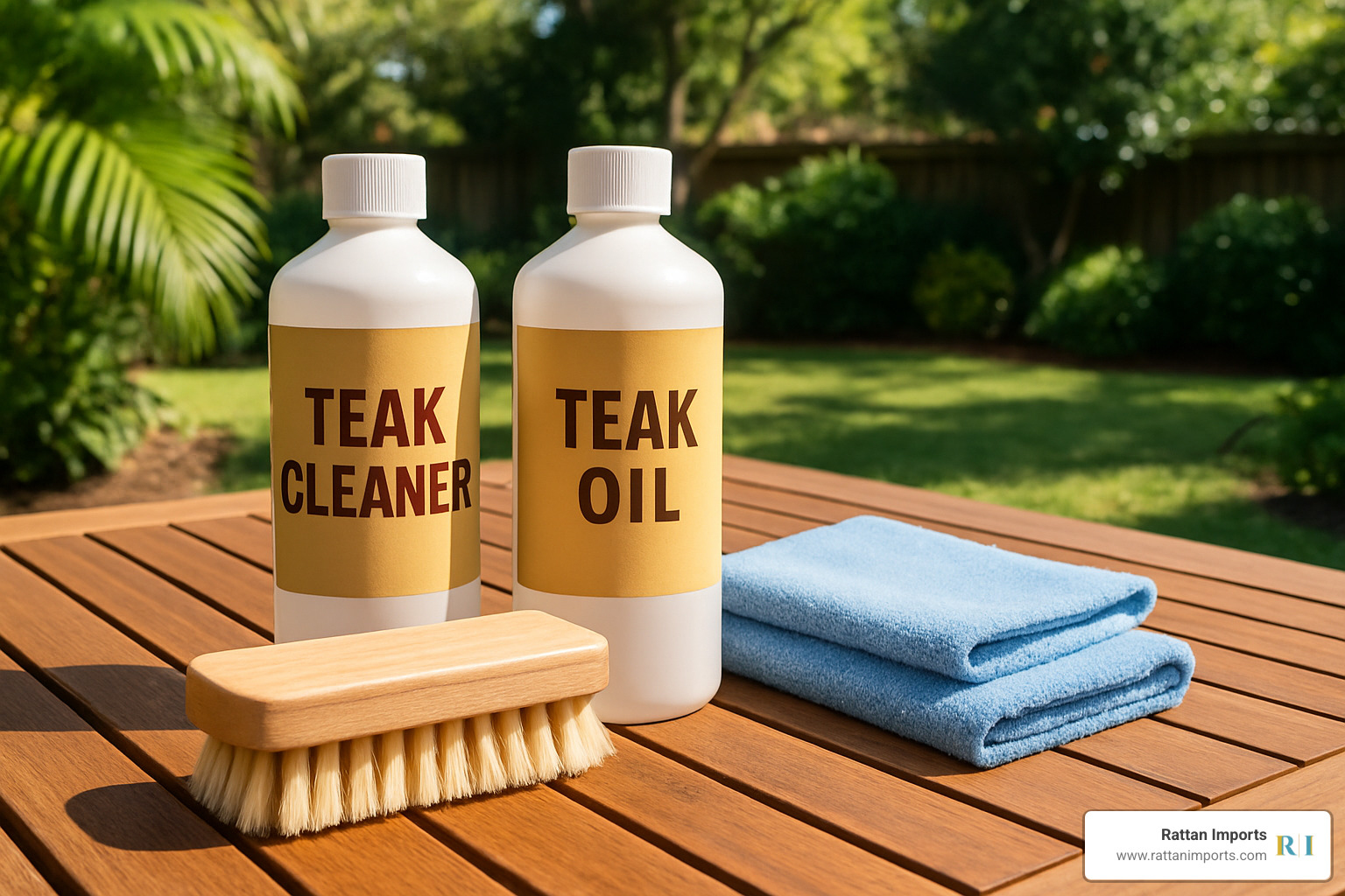 teak furniture cleaning and maintenance kit - premium outdoor furniture