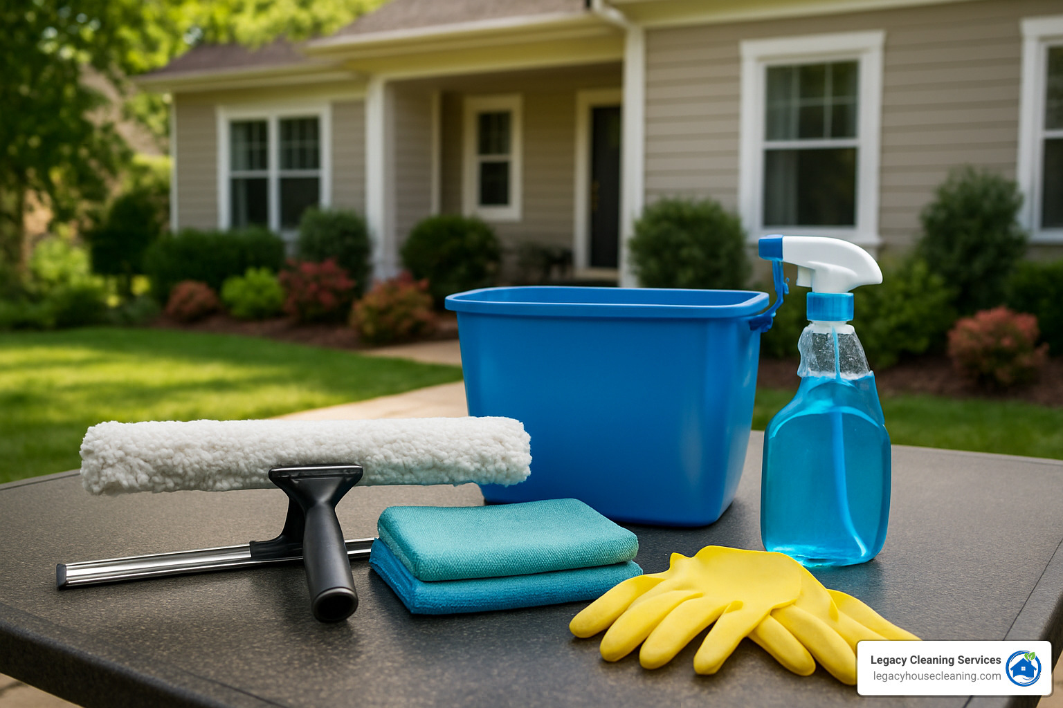 professional window cleaning tools needed for Arlington Wisconsin homes exterior glass cleaning