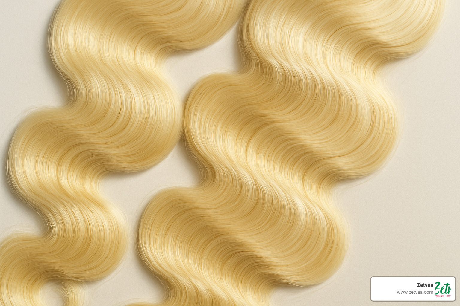 Close-up of 613 water wave bundle curl pattern - 613 water wave bundles