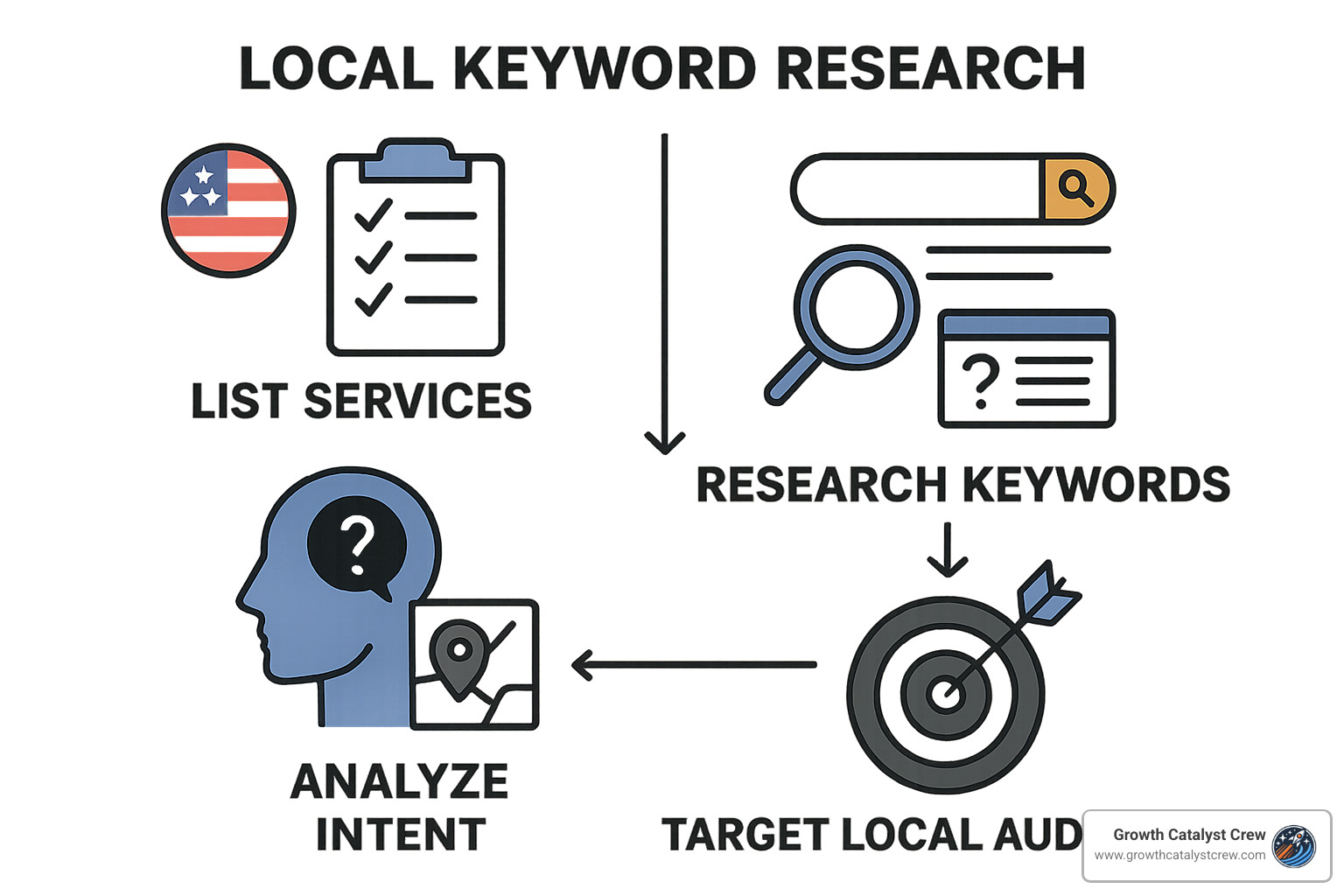 Step-by-step local keyword research process - local keyword research