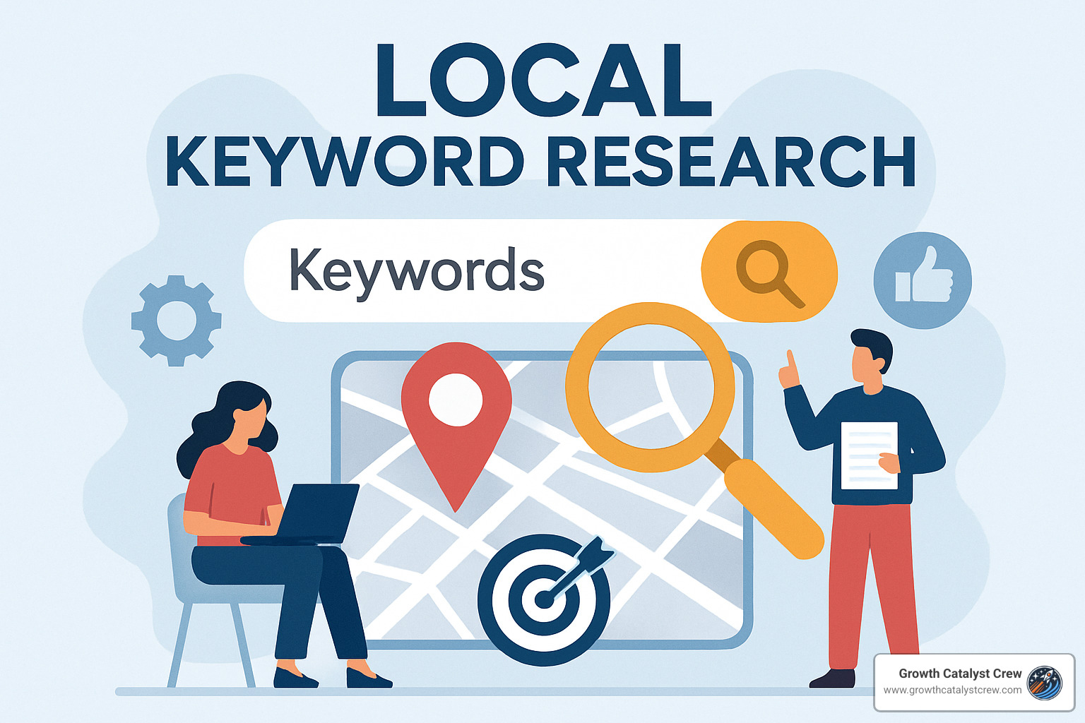 Map grid heatmap showing keyword rankings across neighborhoods - local keyword research