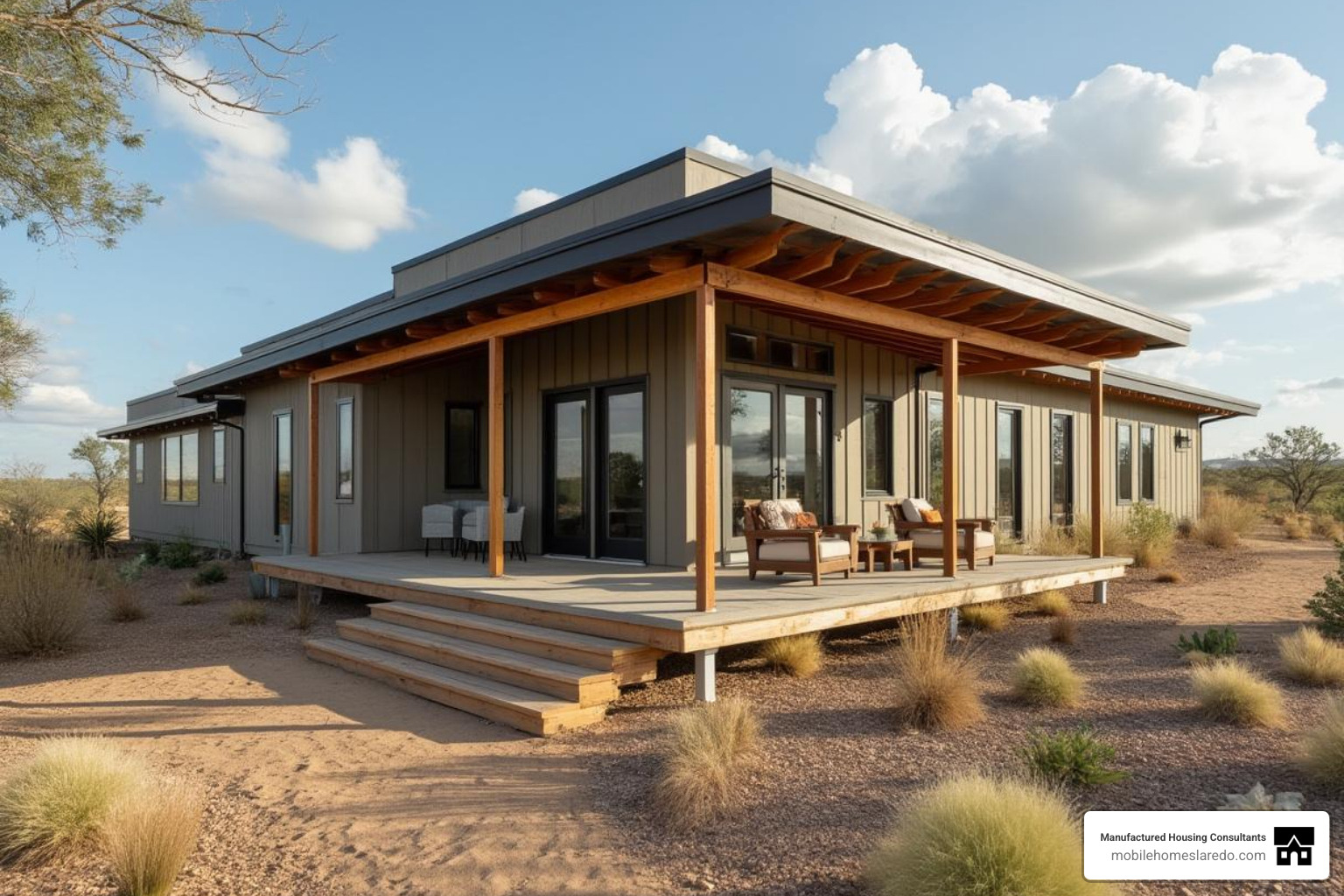 Texas ranch-style modular home with covered porch - modern modular home designs Texas ranch-style modular home with covered porch - modern modular home designs