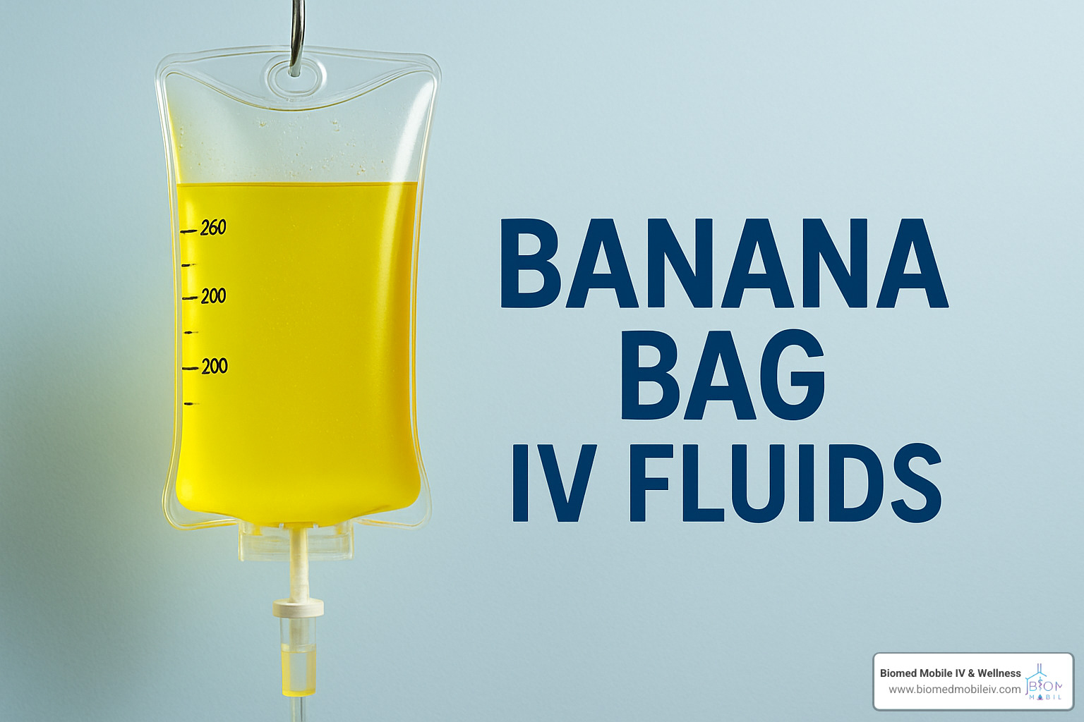 Mobile nurse preparing IV therapy kit in client's home - banana bag iv fluids