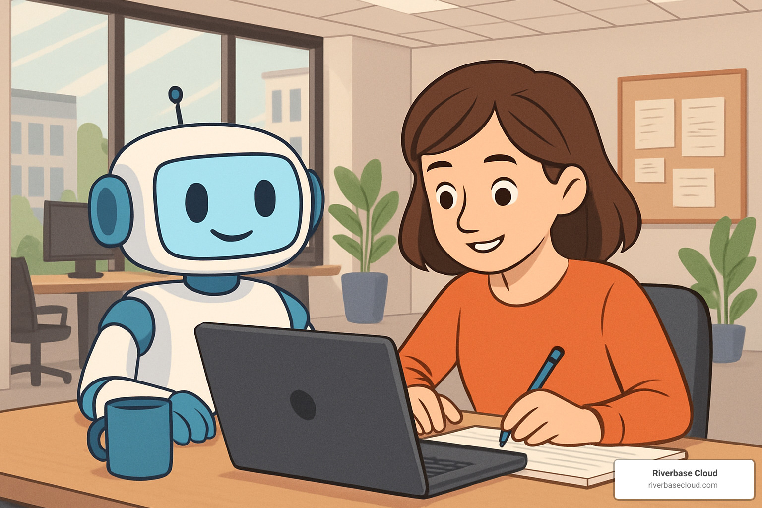 AI assistant collaborating with content writer - SEO content creation