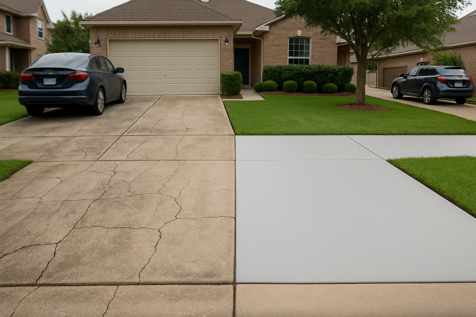 life cycle of a coated versus uncoated driveway - driveway coatings life cycle of a coated versus uncoated driveway - driveway coatings