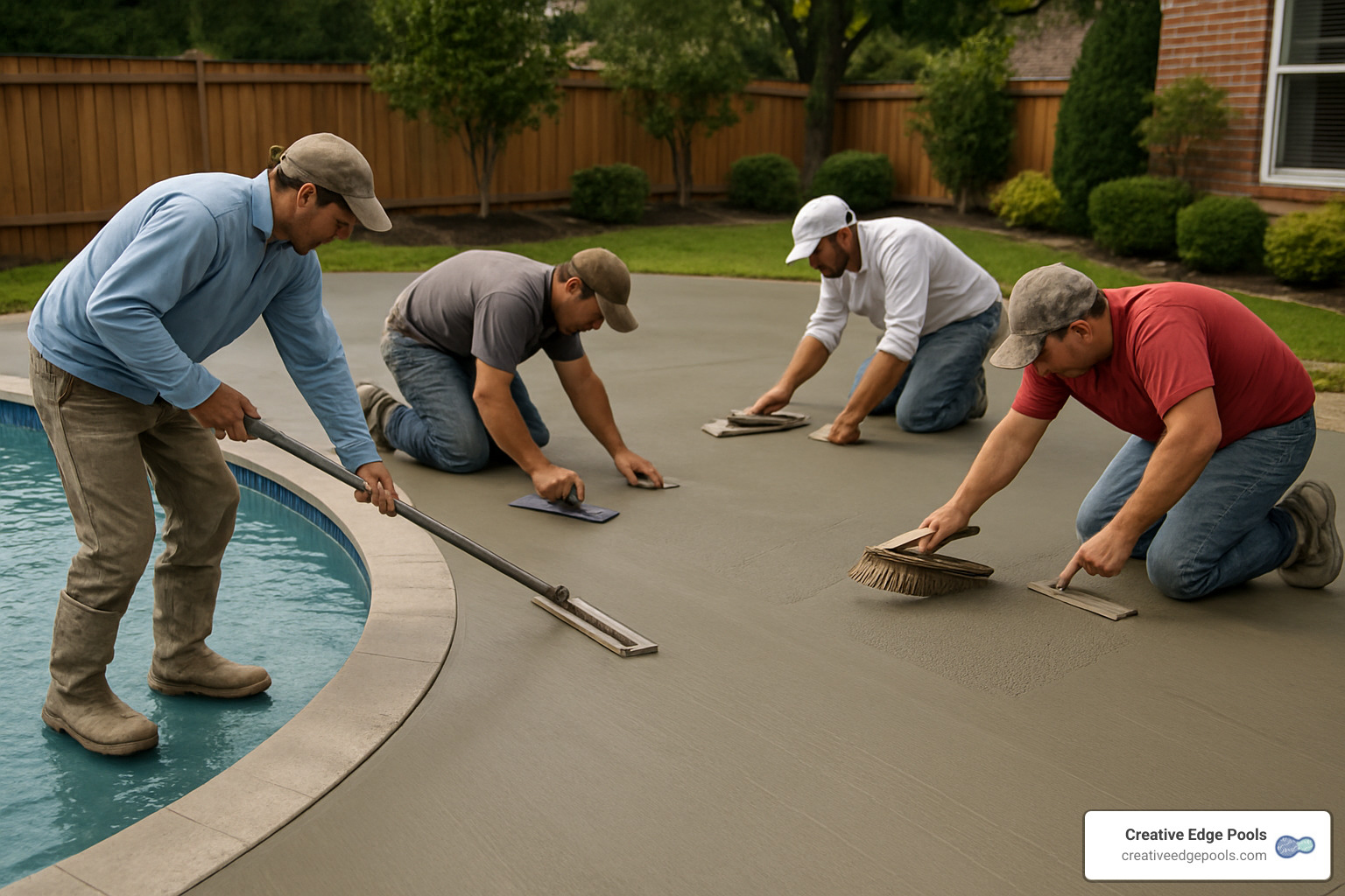 Professional concrete finishing techniques for pool decks - cost to remove and replace concrete pool deck