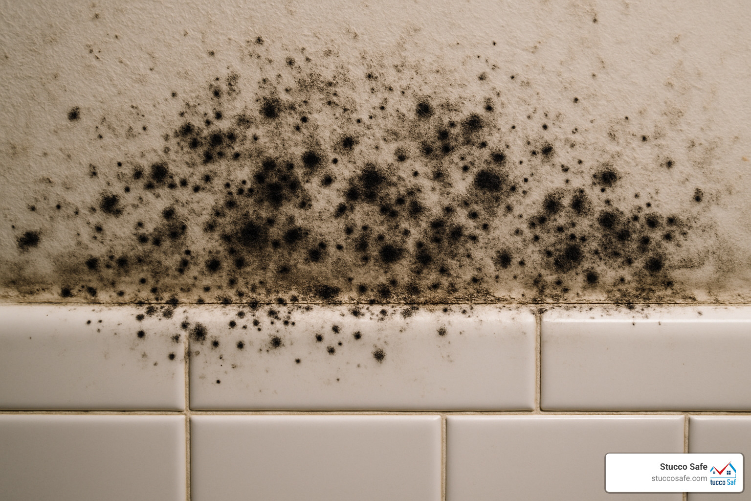 black mold growing on bathroom wall - how do you test for mold in your home
