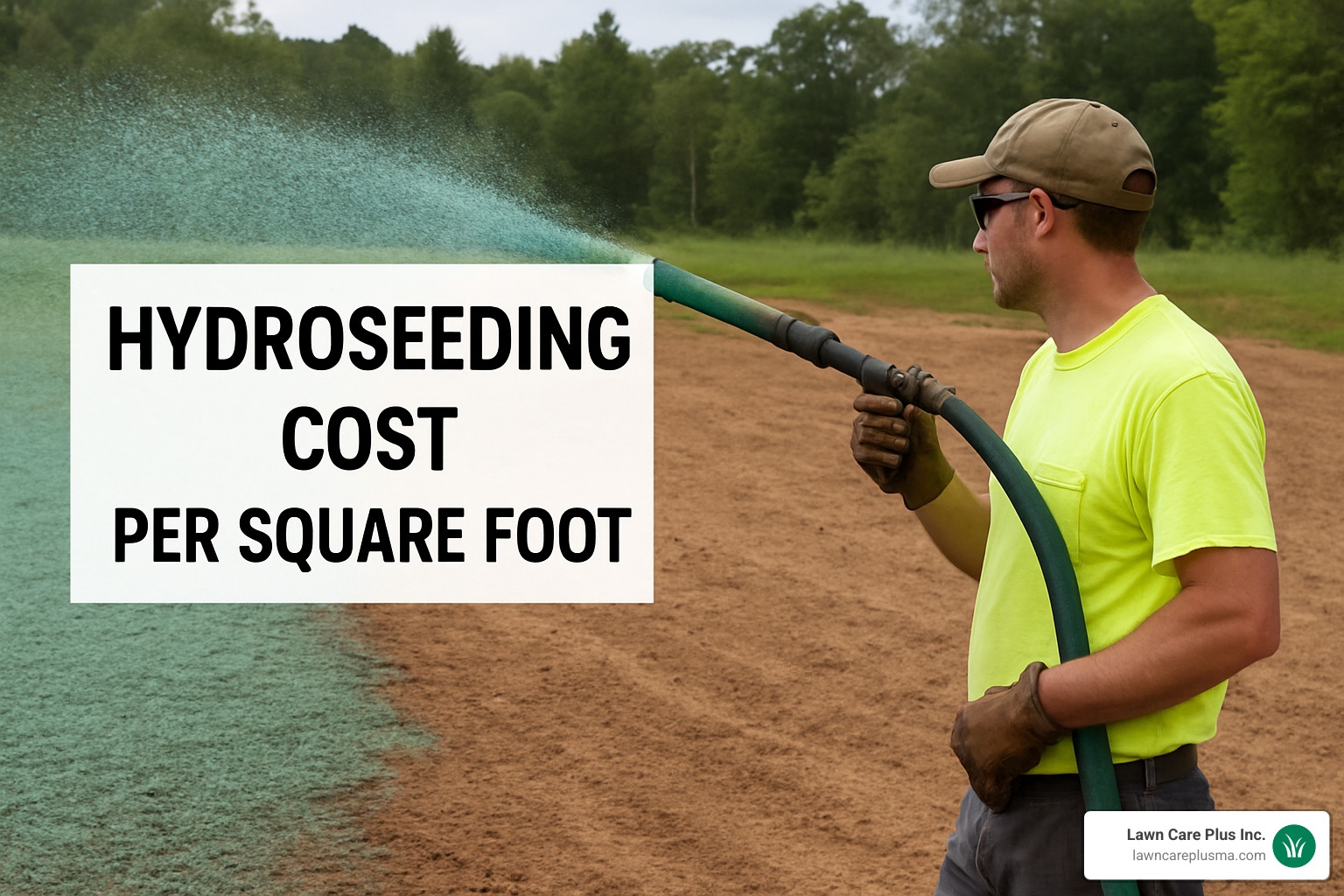 hydroseeding cost chart showing price ranges - hydroseeding cost per square foot