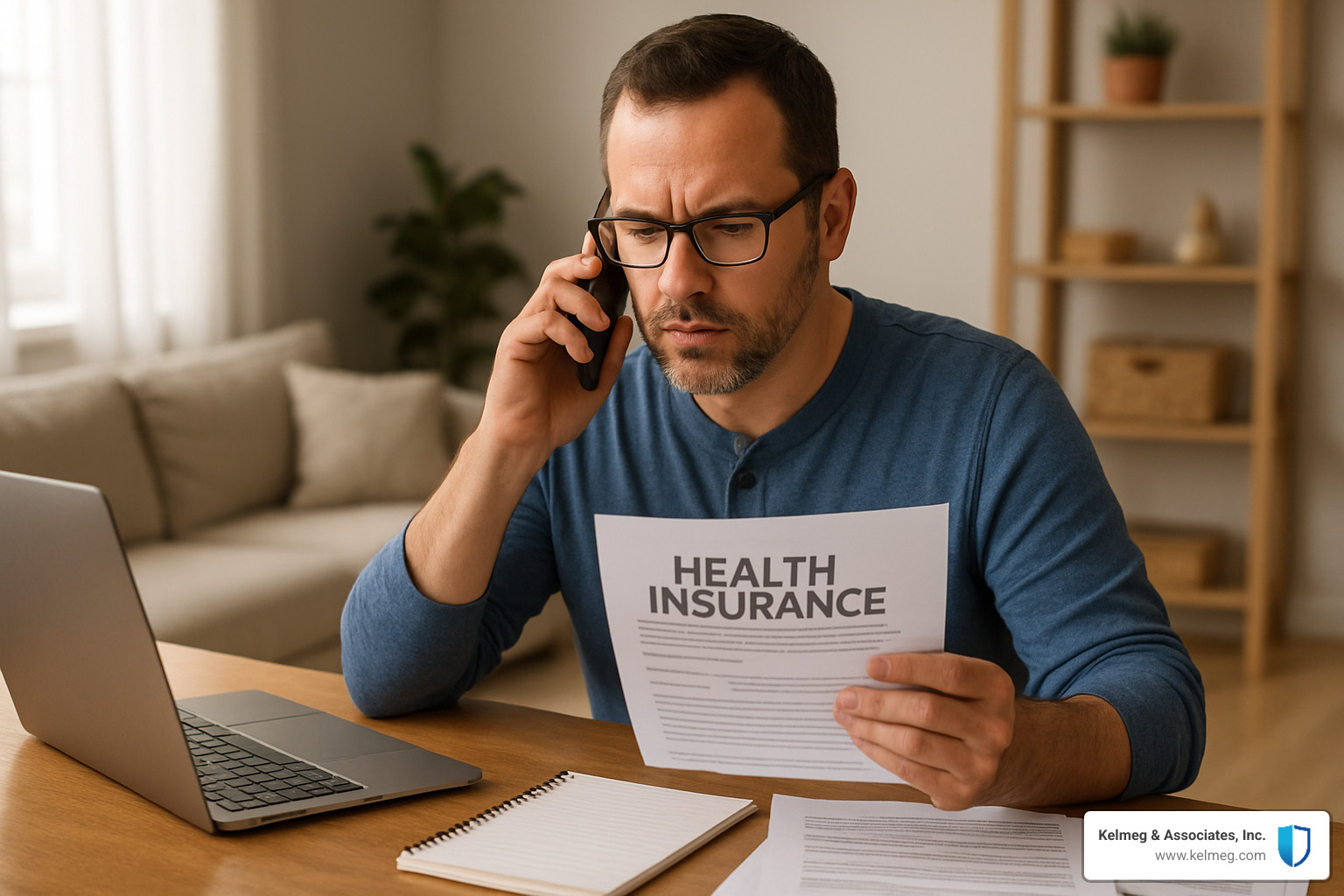 person preparing documents for health insurance call - health insurance marketplace phone number