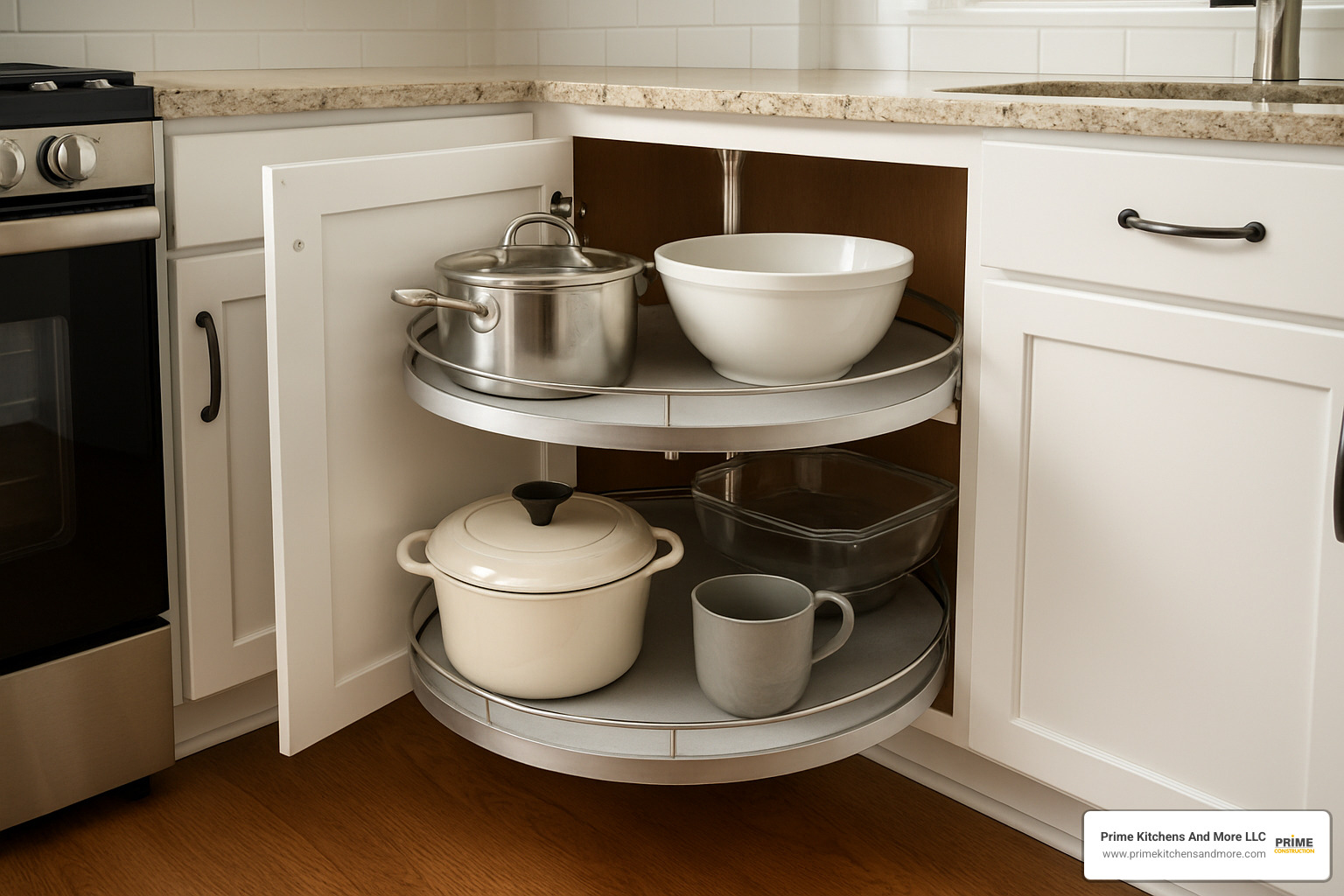 corner carousel cabinet - cabinet design