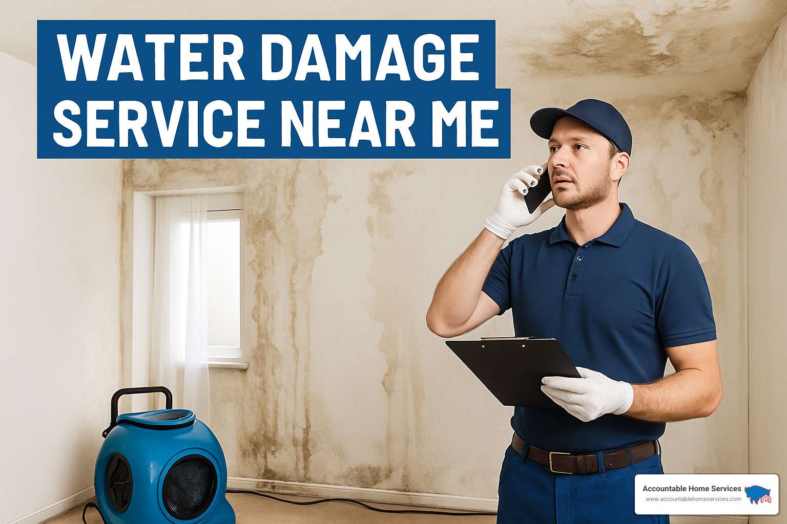 smart water leak detection system installation - Water damage service near me