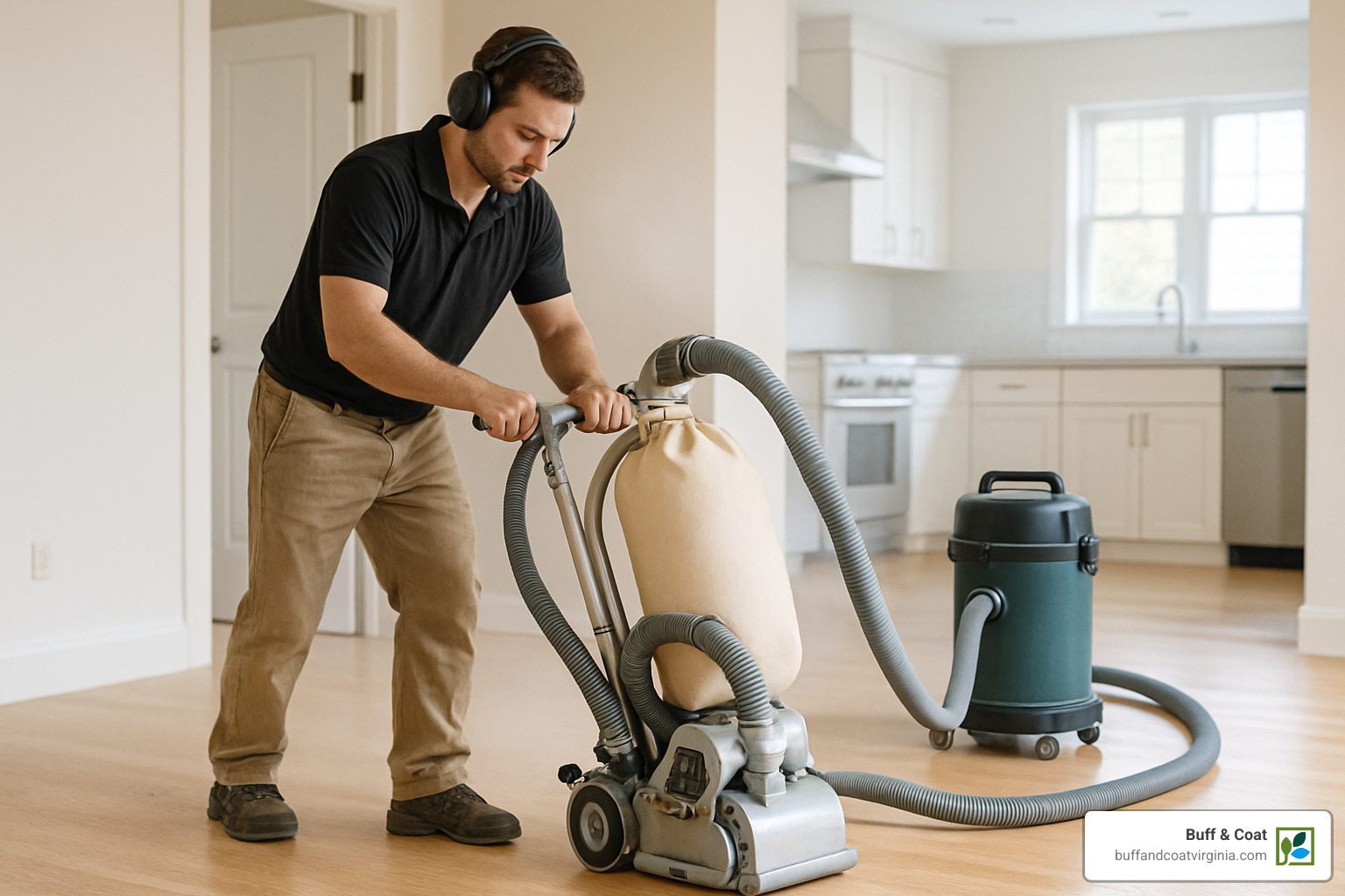 dustless floor sanding system with vacuum attachment - refinishing floors near me