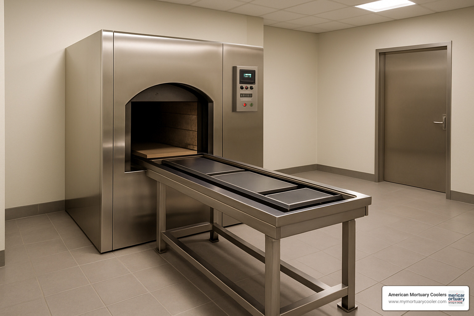 cremation chamber used in funeral homes - what does a mortician do to the body