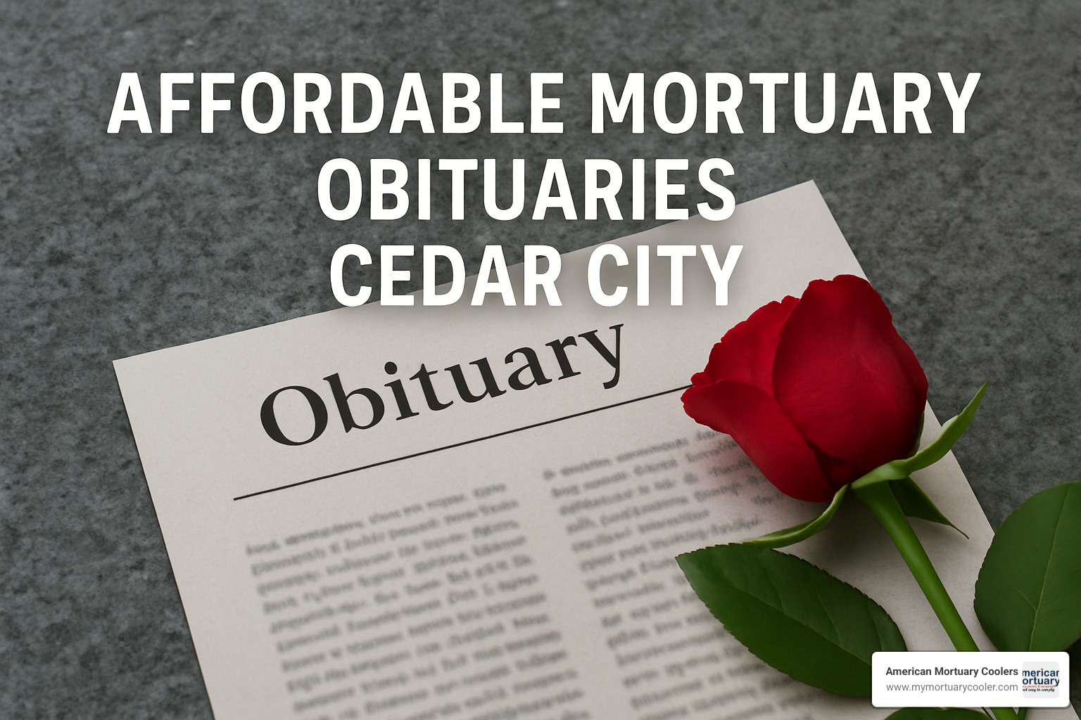 Cedar City newspaper with obituary section - affordable mortuary obituaries cedar city