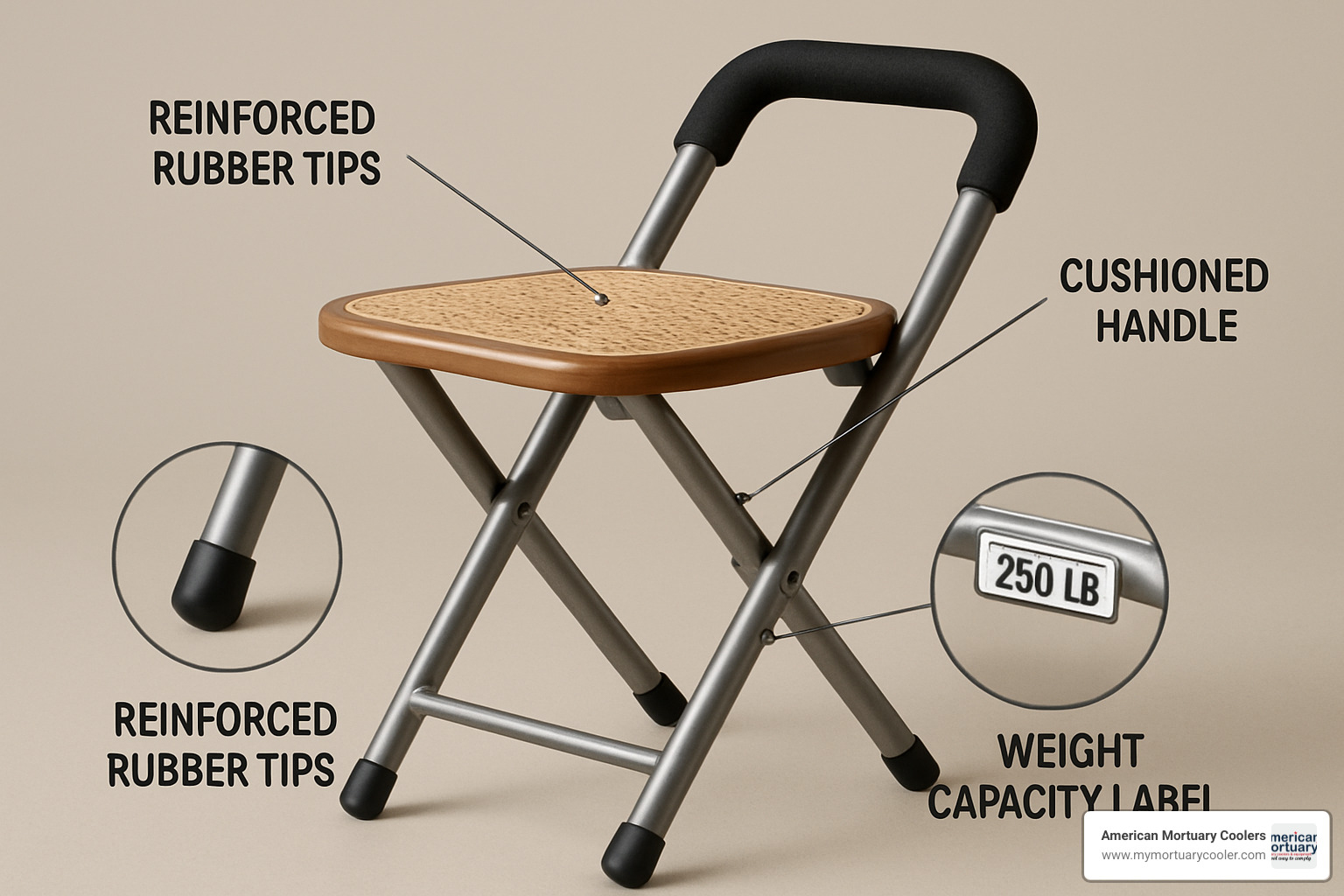 Safety features of a quality cane folding chair - cane folding chairs