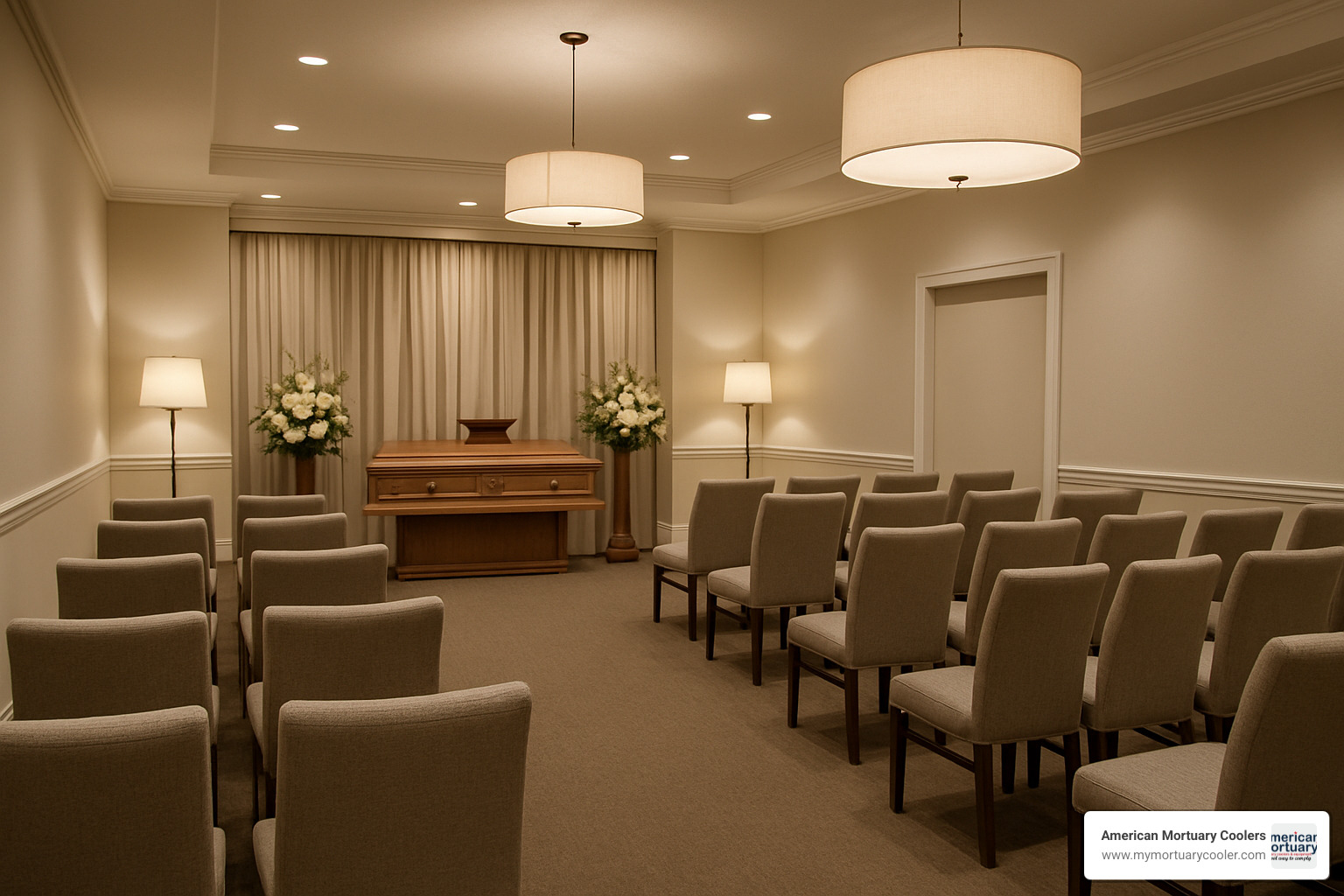 modern funeral home chapel interior - carter funeral home rockingham