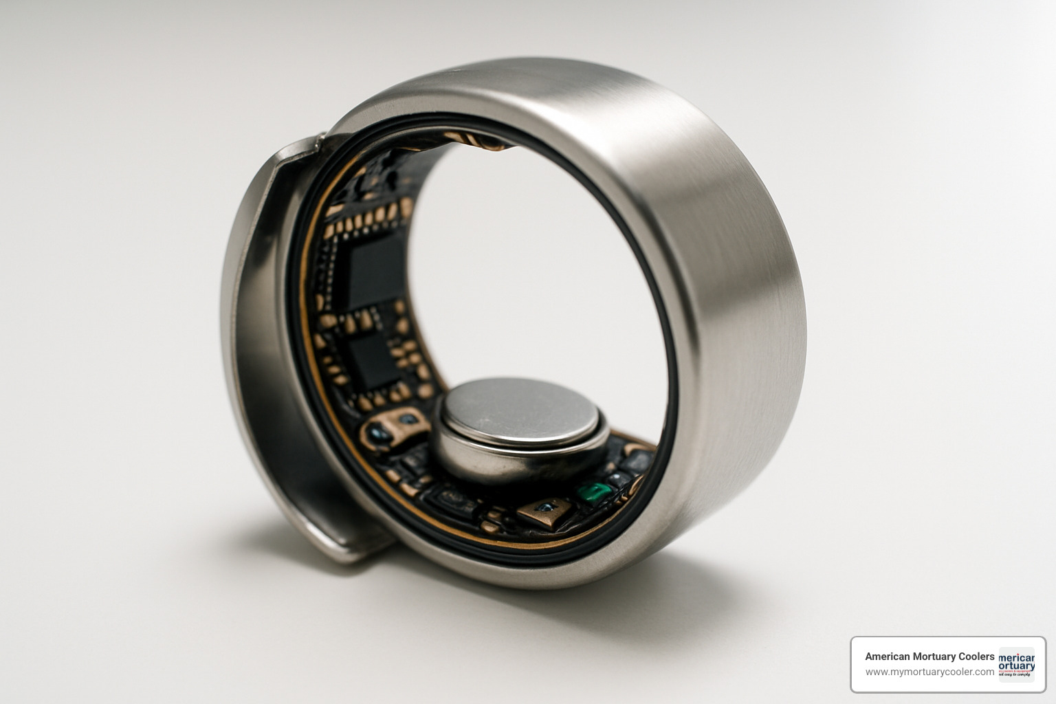 smart ring with visible electronic components - ring rescue