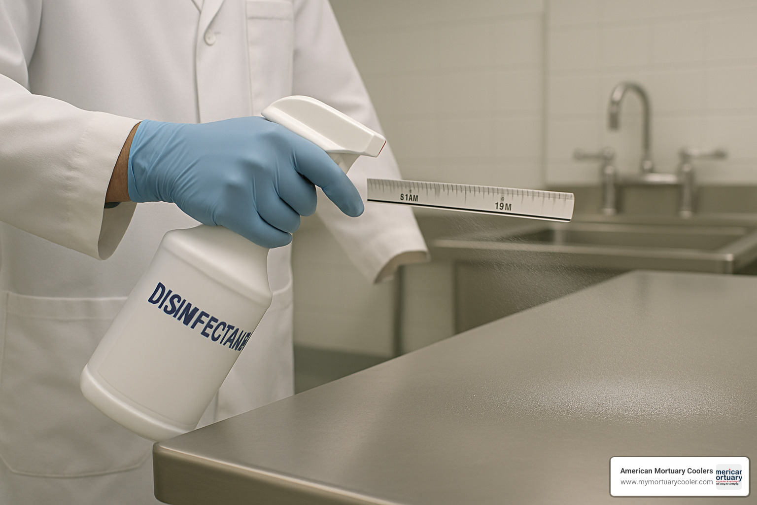 Proper 6-8 inch spray technique demonstration - family guard disinfectant cleaner sds