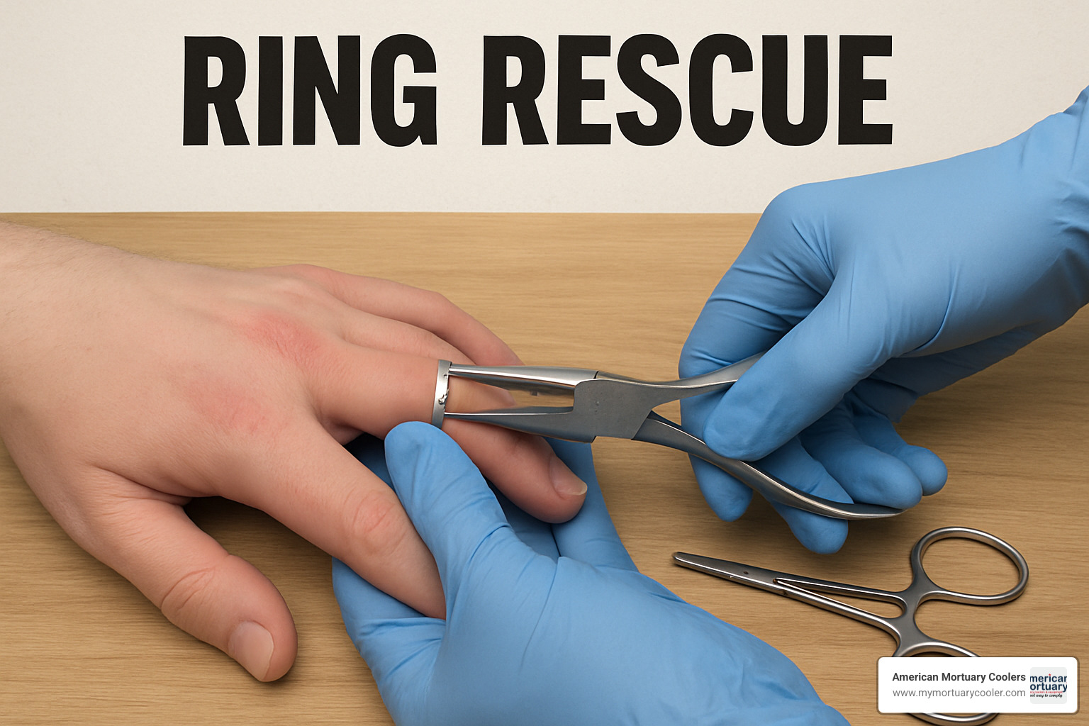 dolphin ring cutter in action cutting a titanium ring - ring rescue