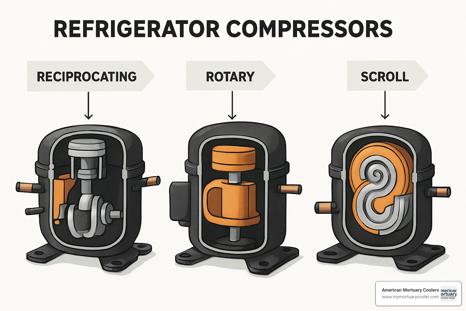 different types of refrigerator compressors - how do compressors work in a refrigerator