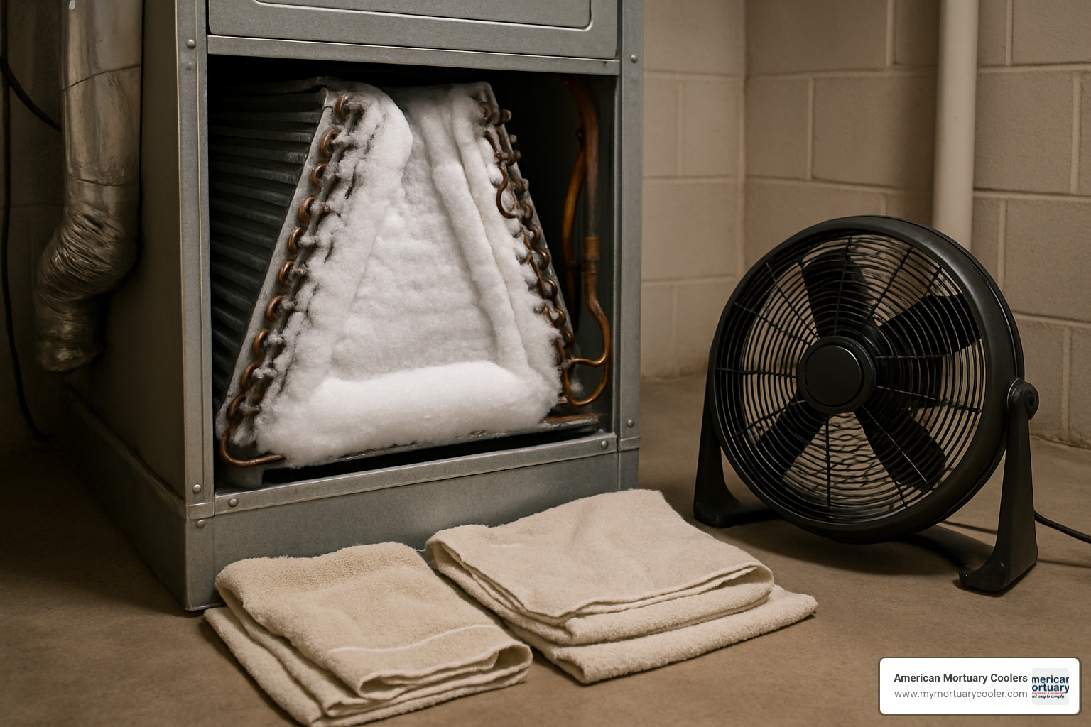 safe thawing setup for frozen evaporator - evaporator freeze up