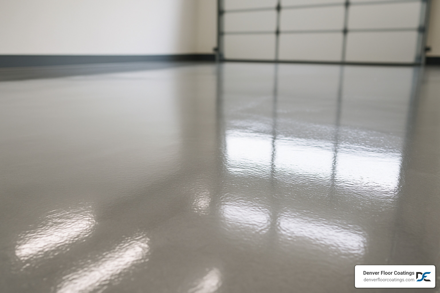 Close-up of concrete epoxy floor showing glossy finish and durability - concrete epoxy