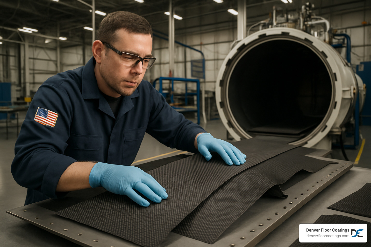 Carbon fiber composite being prepared for autoclave curing - heat resistant carbon fiber