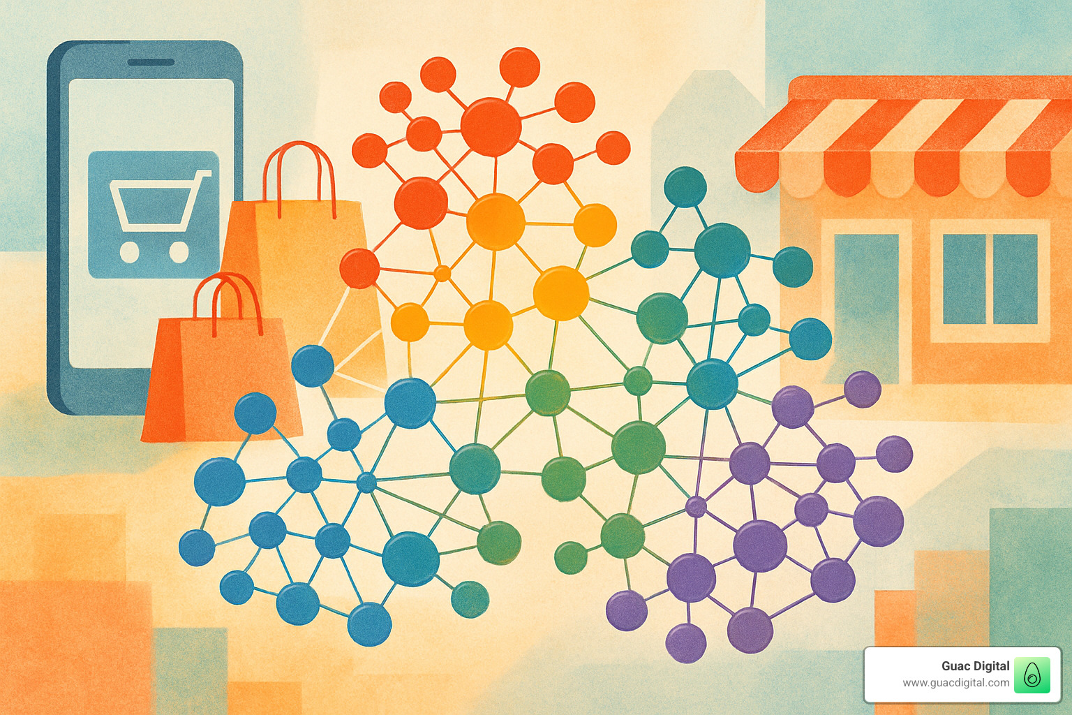 Segmented audience clusters visualization - advertising using big data