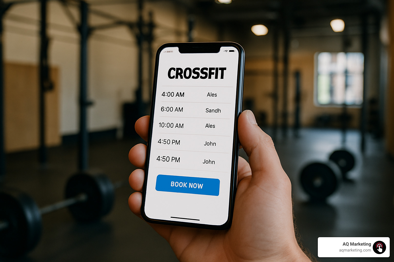 mobile class booking interface on CrossFit website - crossfit gym website design mobile class booking interface on CrossFit website - crossfit gym website design