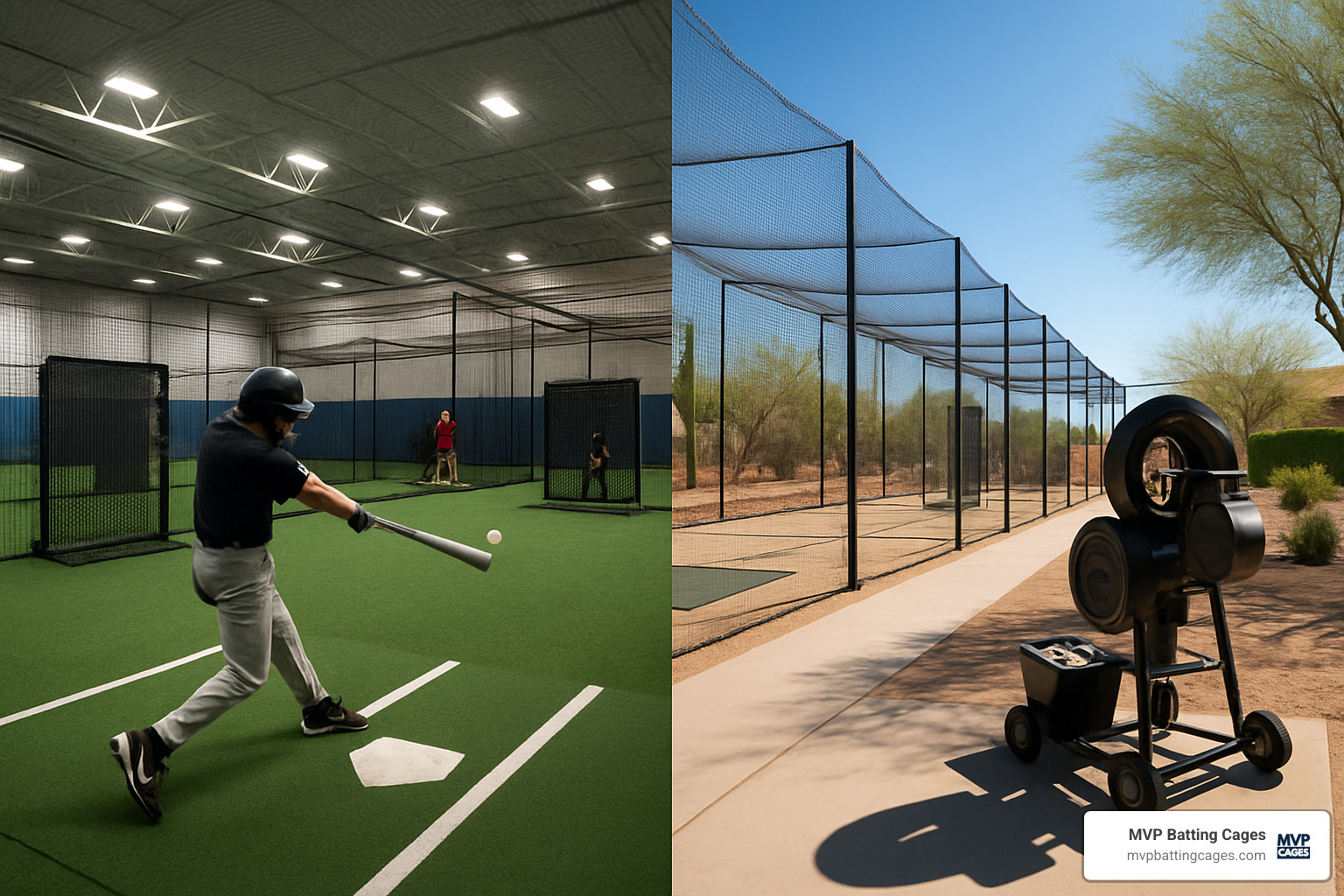 indoor and outdoor batting cage options in Chandler - batting cages chandler