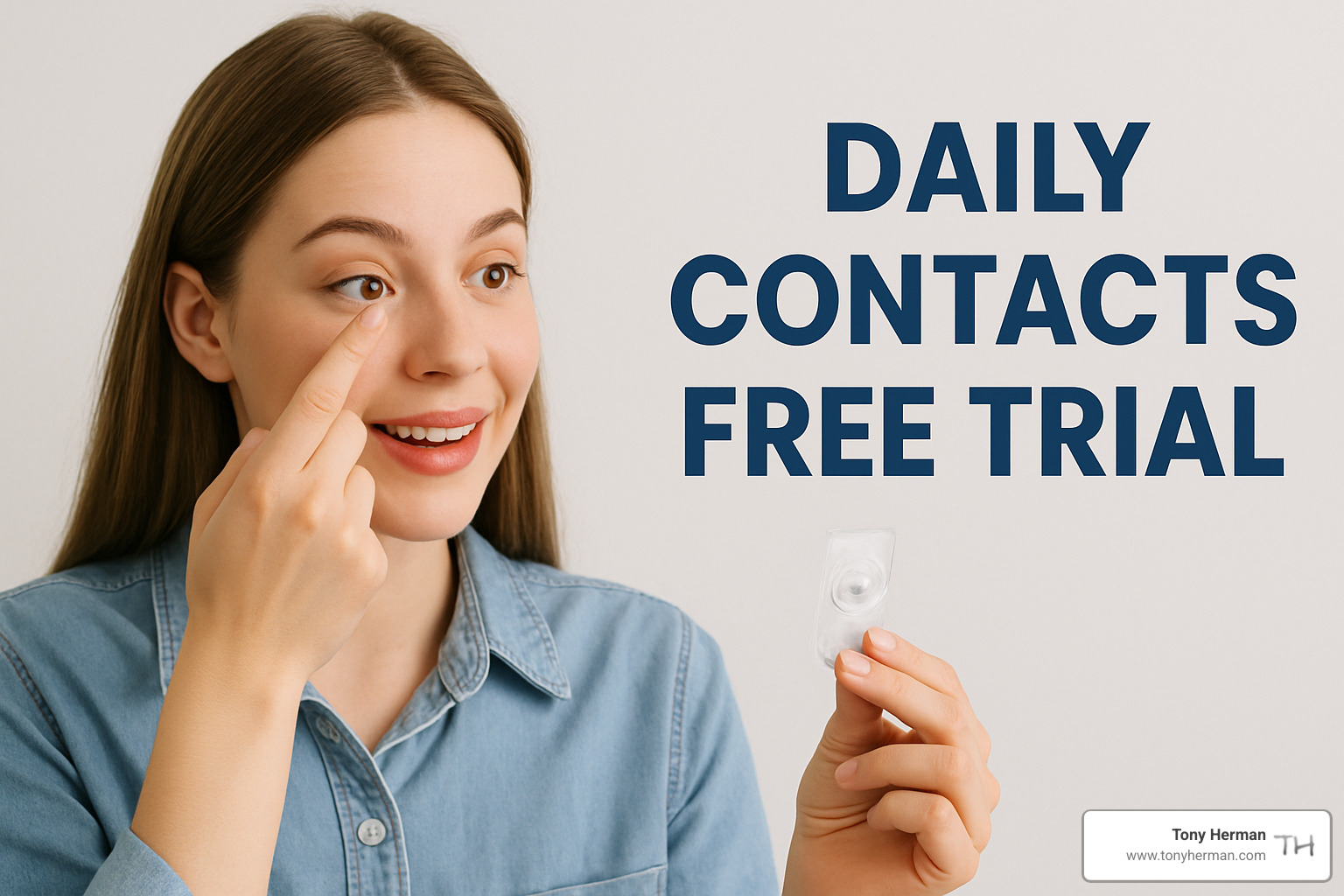 Person signing up for daily contacts free trial online - daily contacts free trial Person signing up for daily contacts free trial online - daily contacts free trial