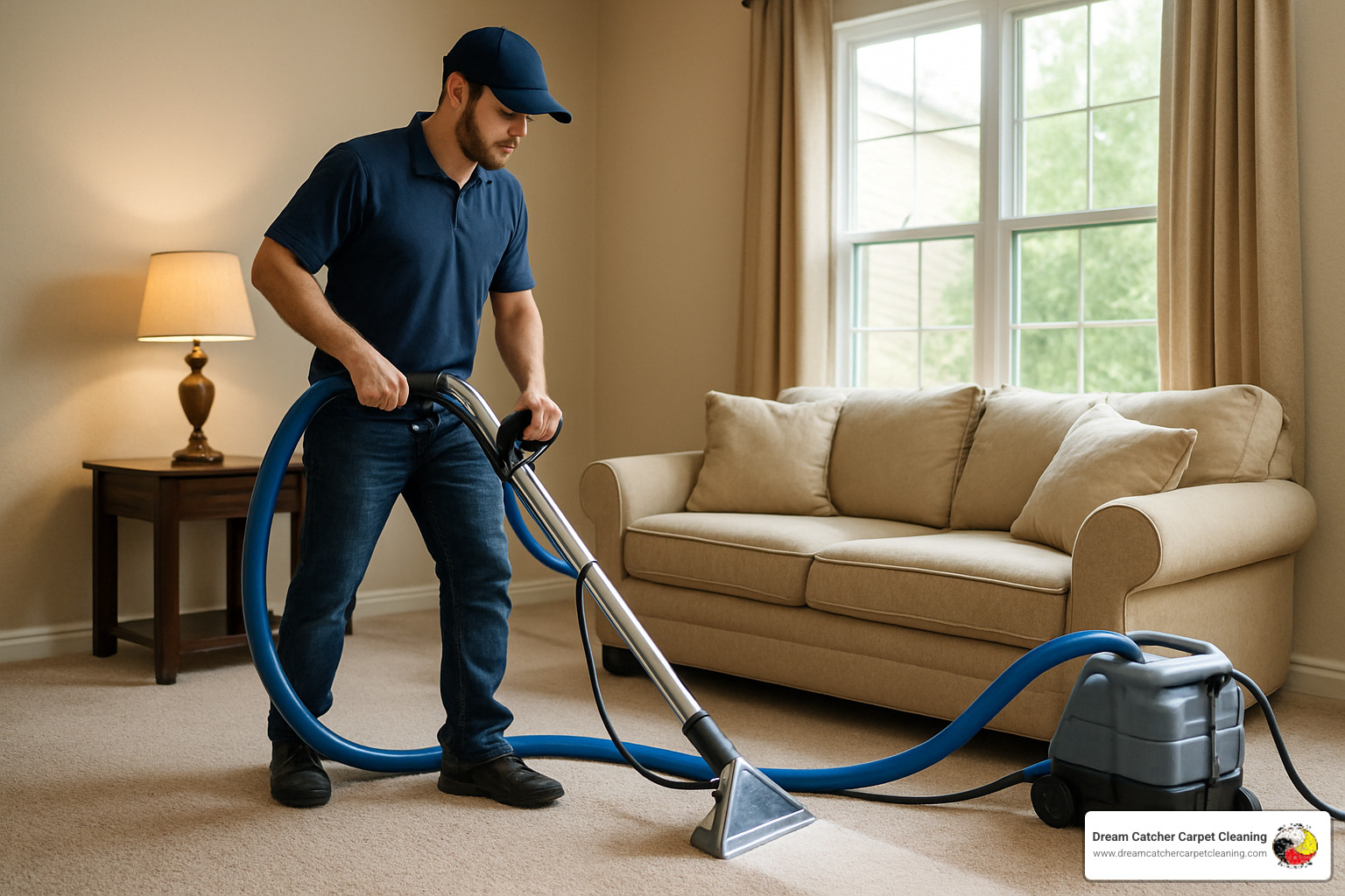 carpet being professionally cleaned - best pet stain remover for carpets