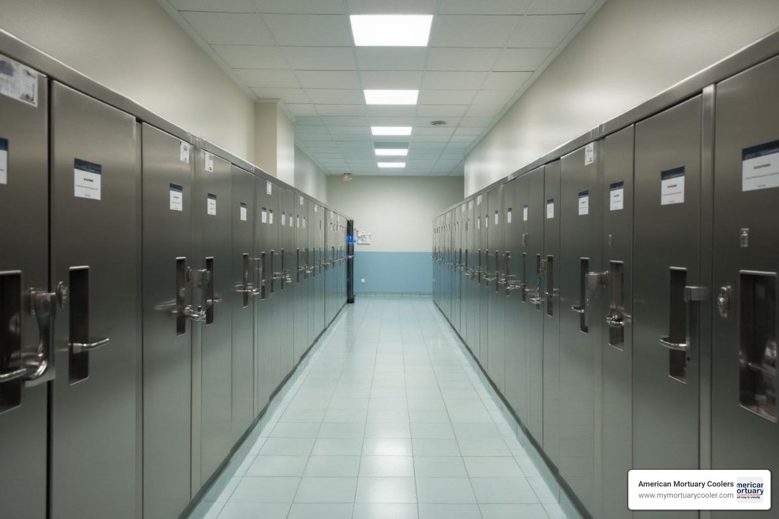 Modern morguary facility with coolers - morguary
