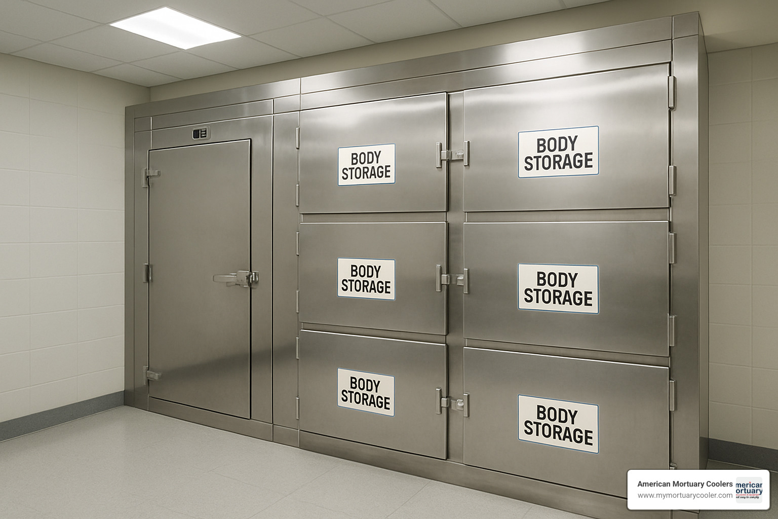 Modern morguary cooler system - morguary