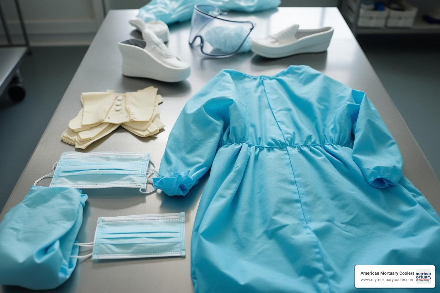 Morguary personal protective equipment layout - morguary