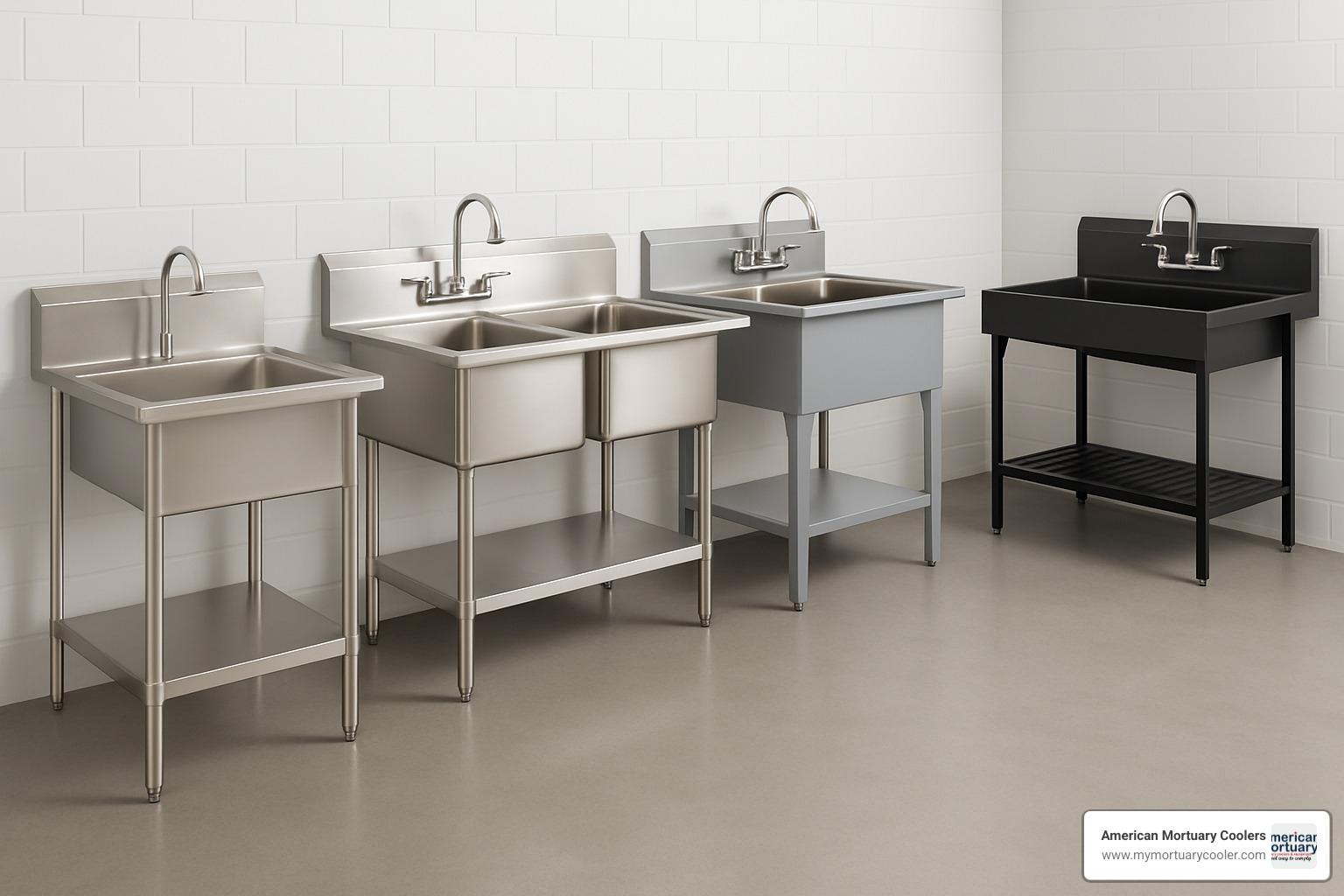 Different washing table configurations showing size variations and material options - washing table