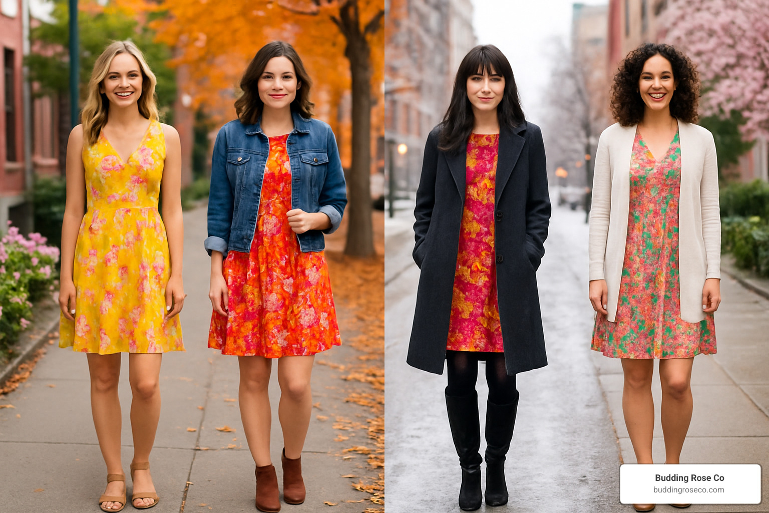 Seasonal styling for vibrant dresses - vibrant dresses