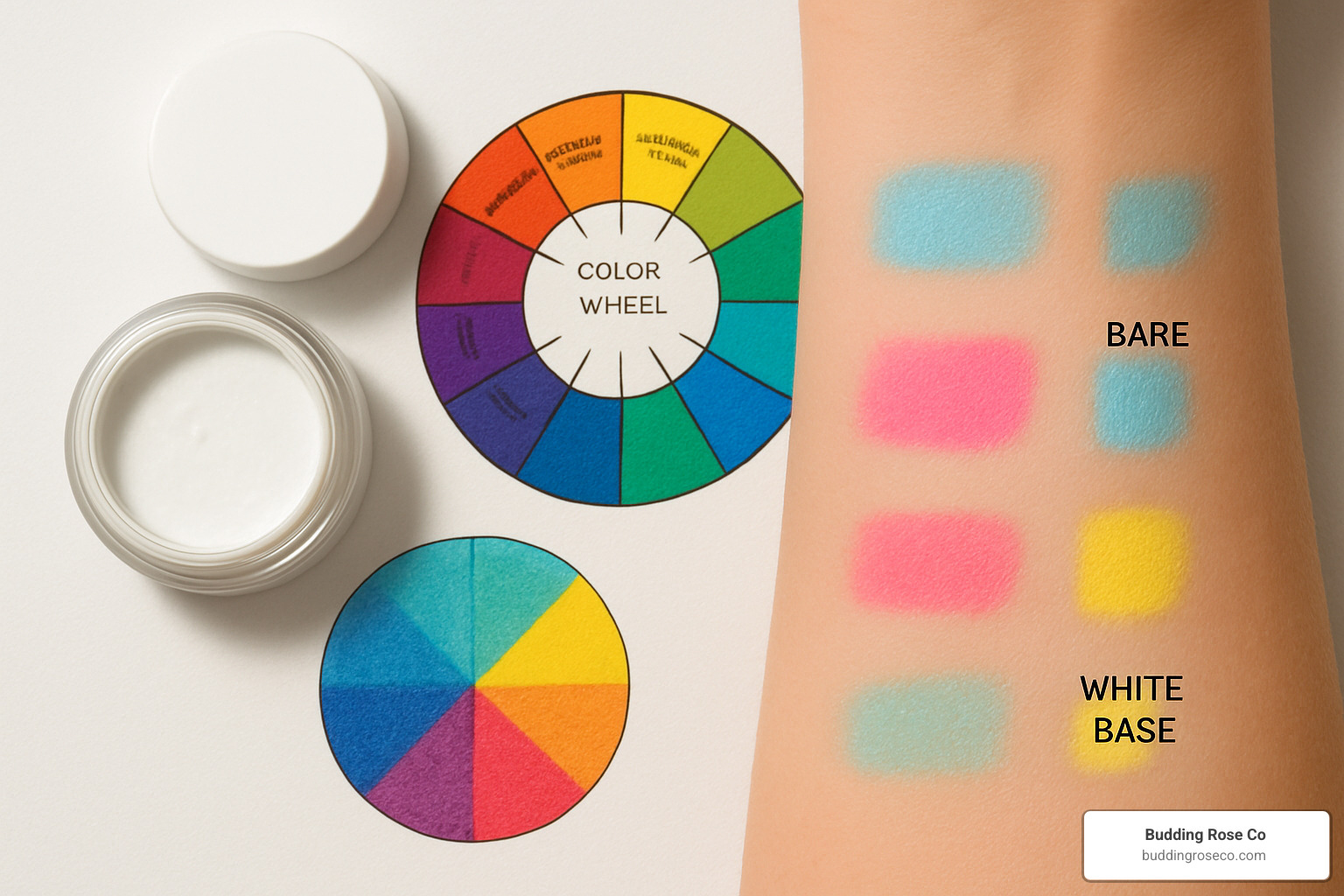 white eyeshadow base with color wheel - white eyeshadow base