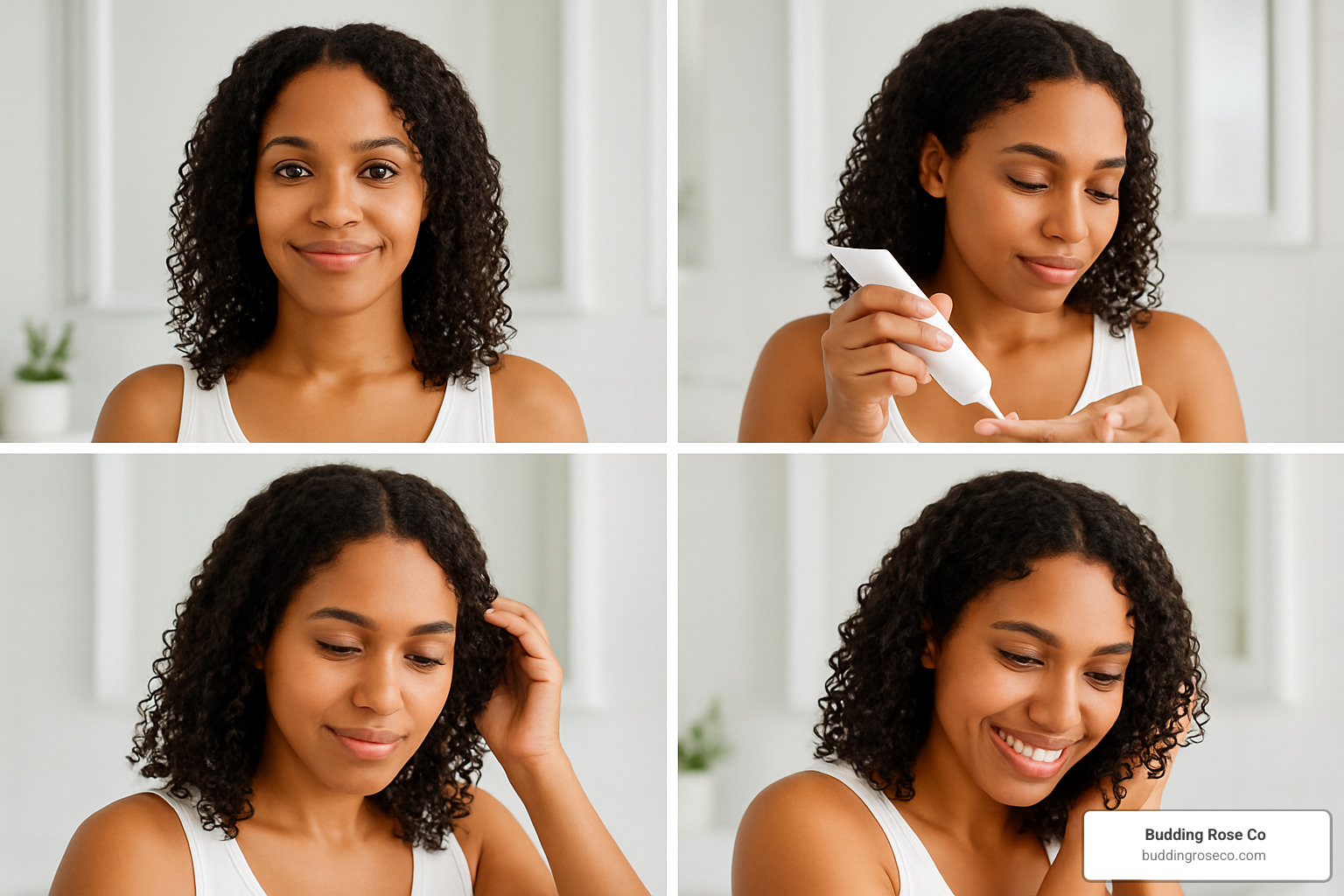 step by step application of leave in conditioner on curly hair - leave in conditioner for curly hair