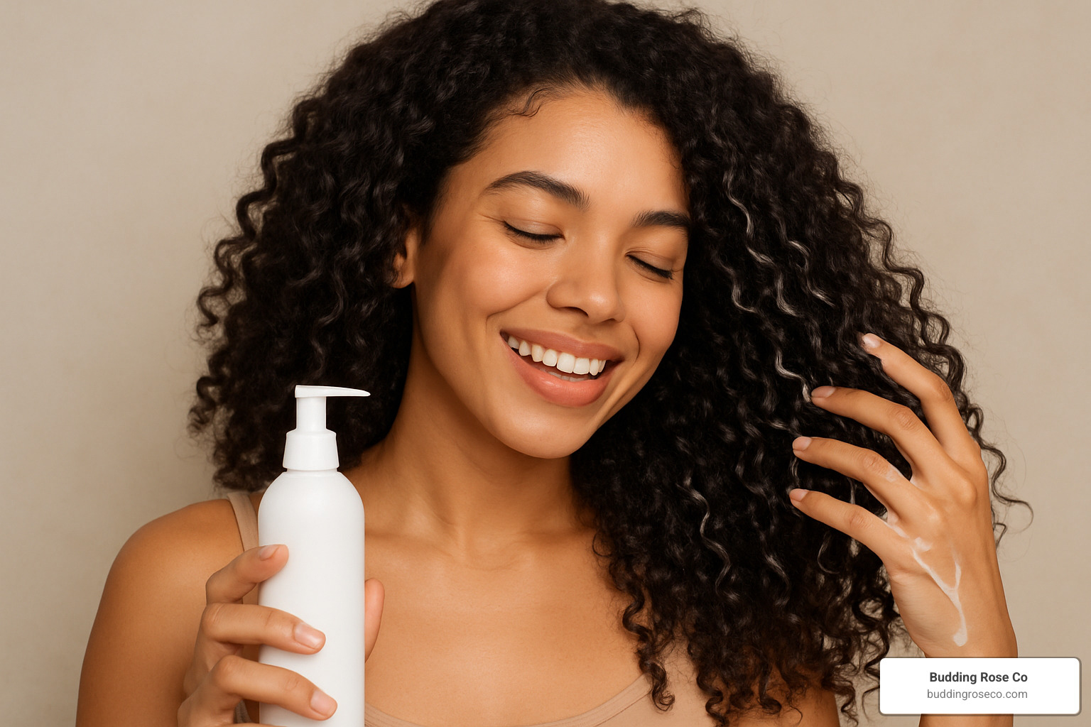 different curl types with appropriate leave-in conditioner textures - leave in conditioner for curly hair