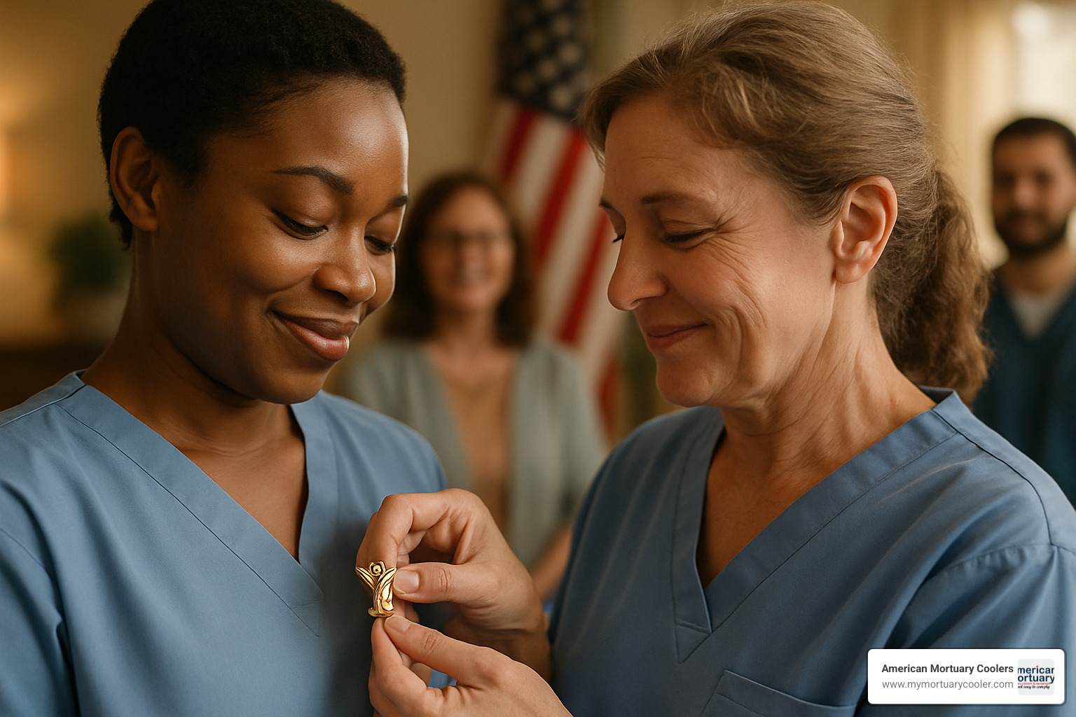 caregiver angel pin exchange ceremony - pin angel