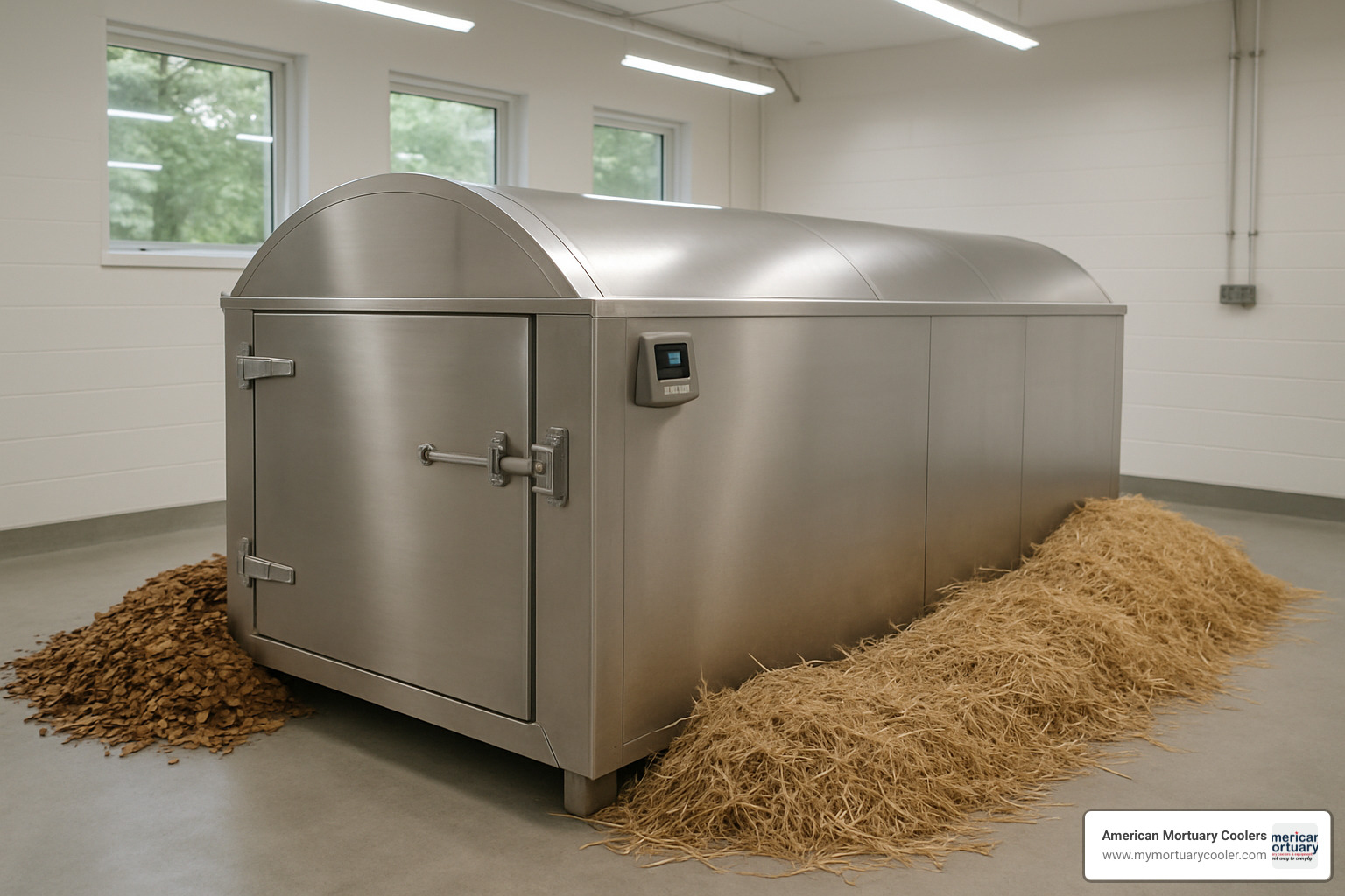 stainless steel composting vessel - human body compost